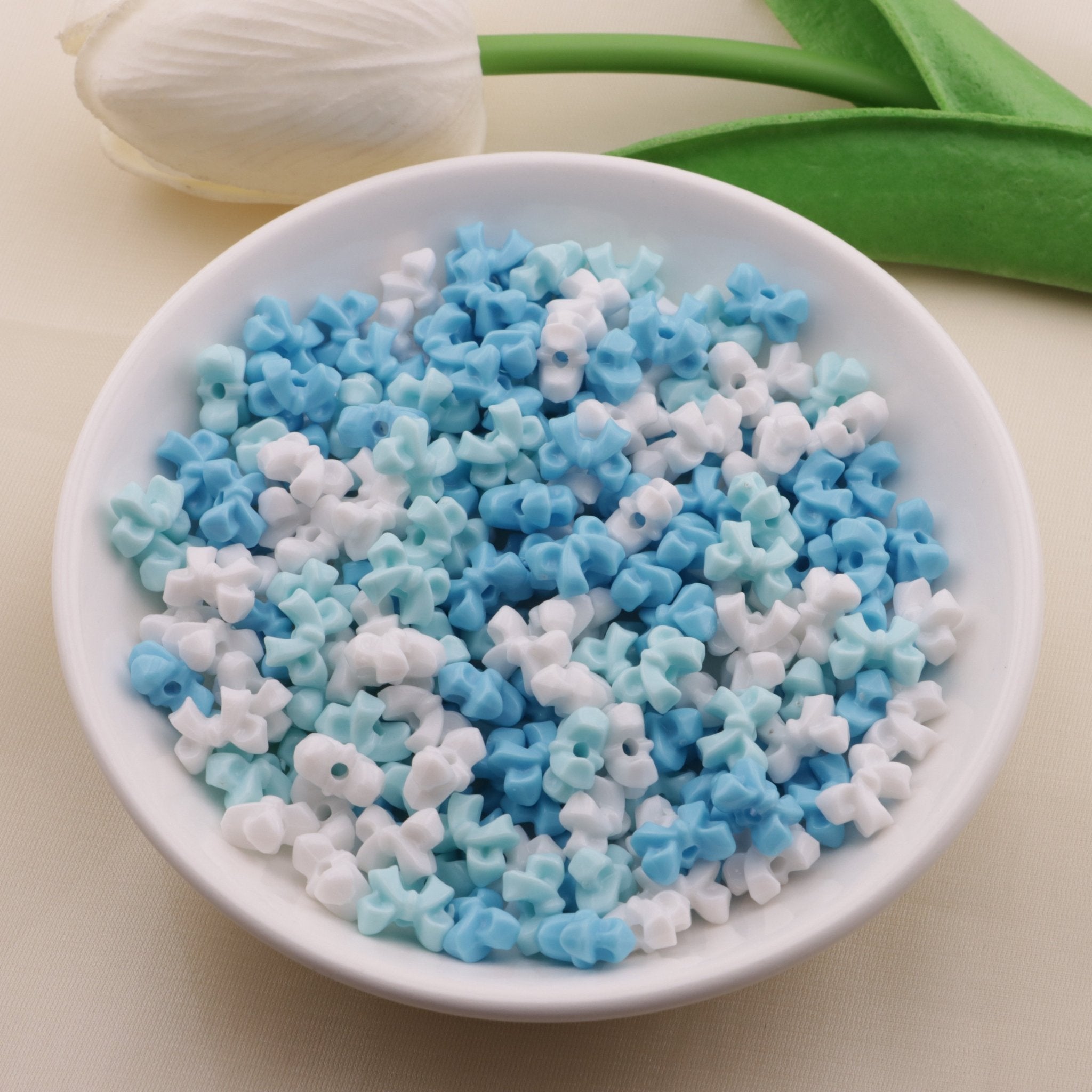 FS6474- Approximately 8×10mm Acrylic Bowknot Beads Zoe's DIY Shop
