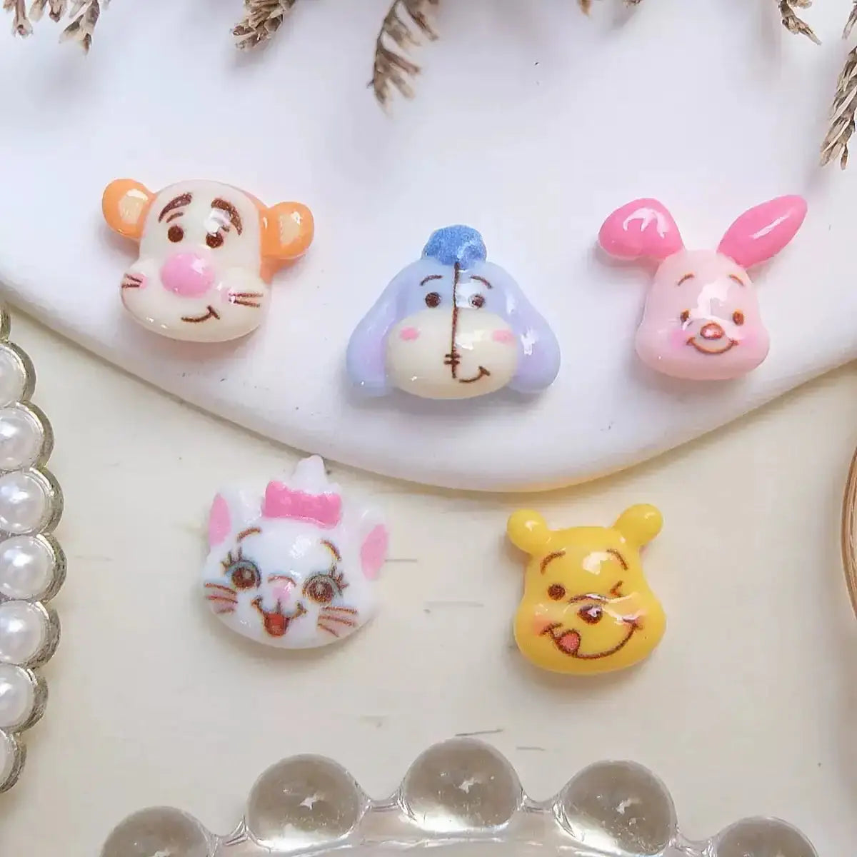 FS6476-About 14mm Cute Cartoon Character Nail Charms For Making Fancy Beads Or Fancy Pens -Zoe DIY Wholesale