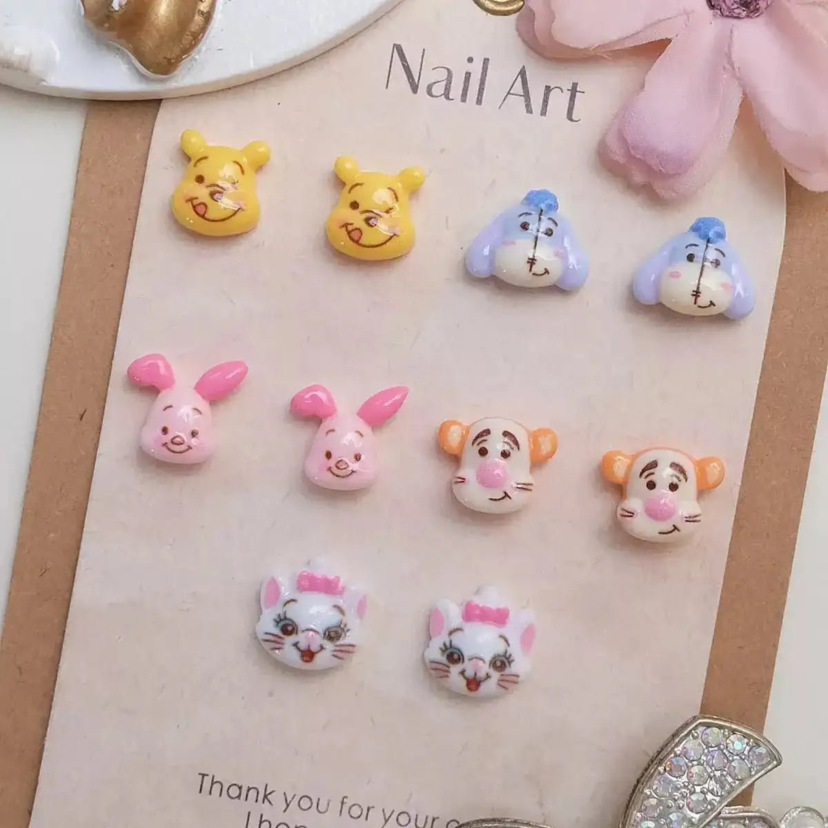 FS6476-About 14mm Cute Cartoon Character Nail Charms For Making Fancy Beads Or Fancy Pens -Zoe DIY Wholesale