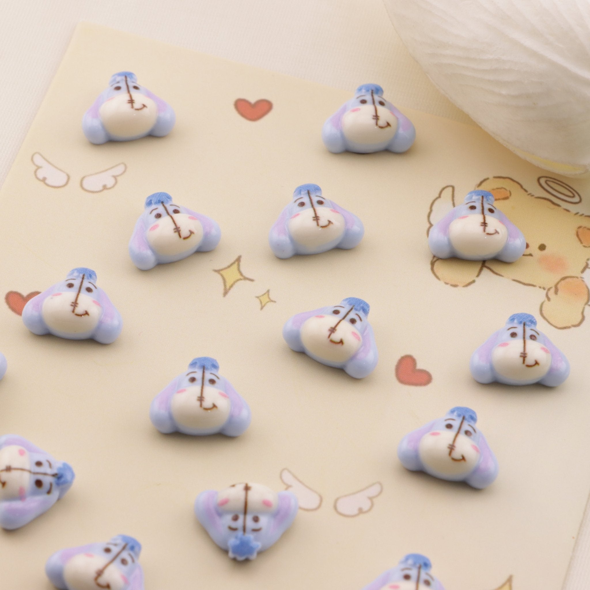 FS6476- Approximately 14×12mm Donkey Nail Charms Zoe's DIY Shop