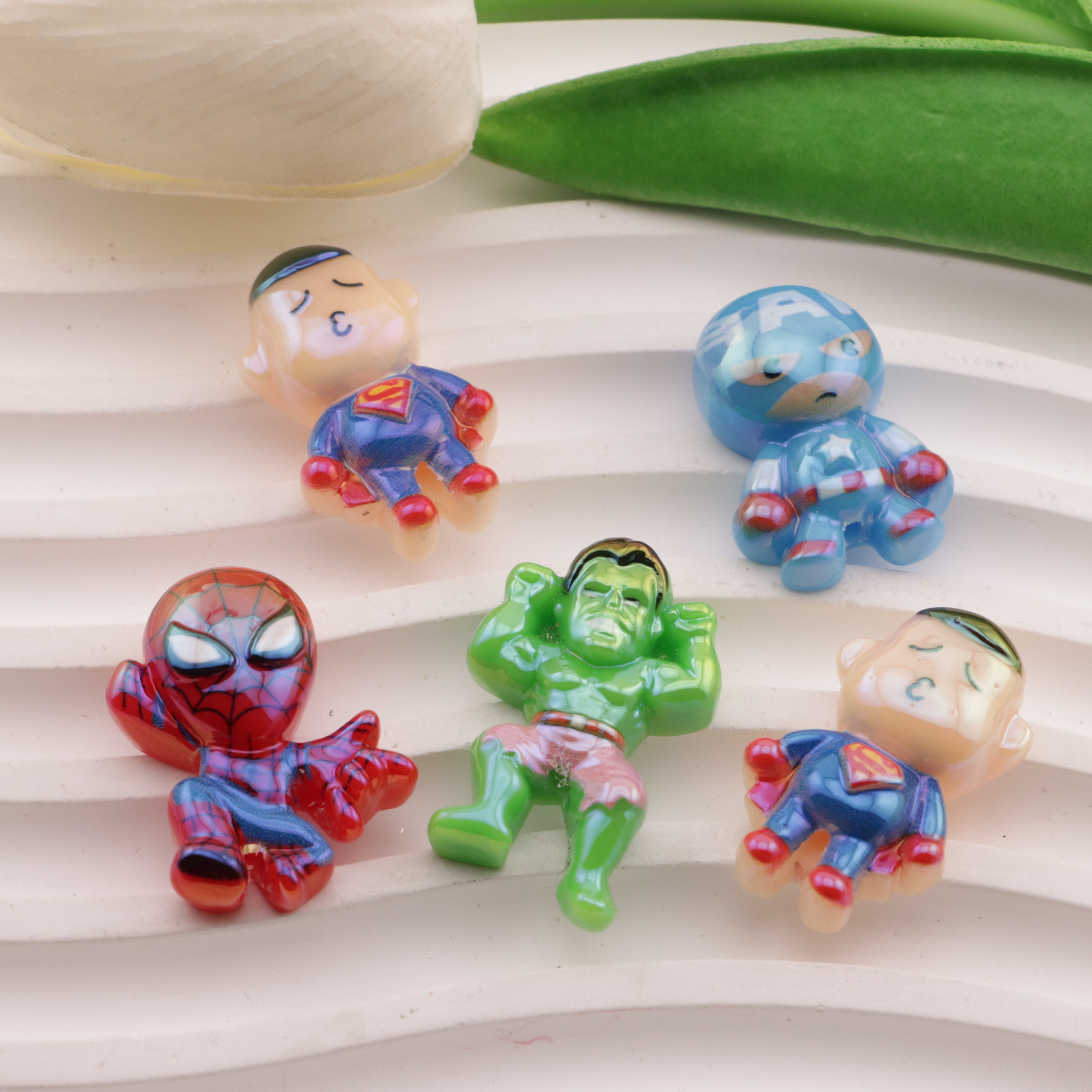 FS6477- Approximately 2×3cm Avengers Acrylic Resin Beads Zoe's DIY Shop