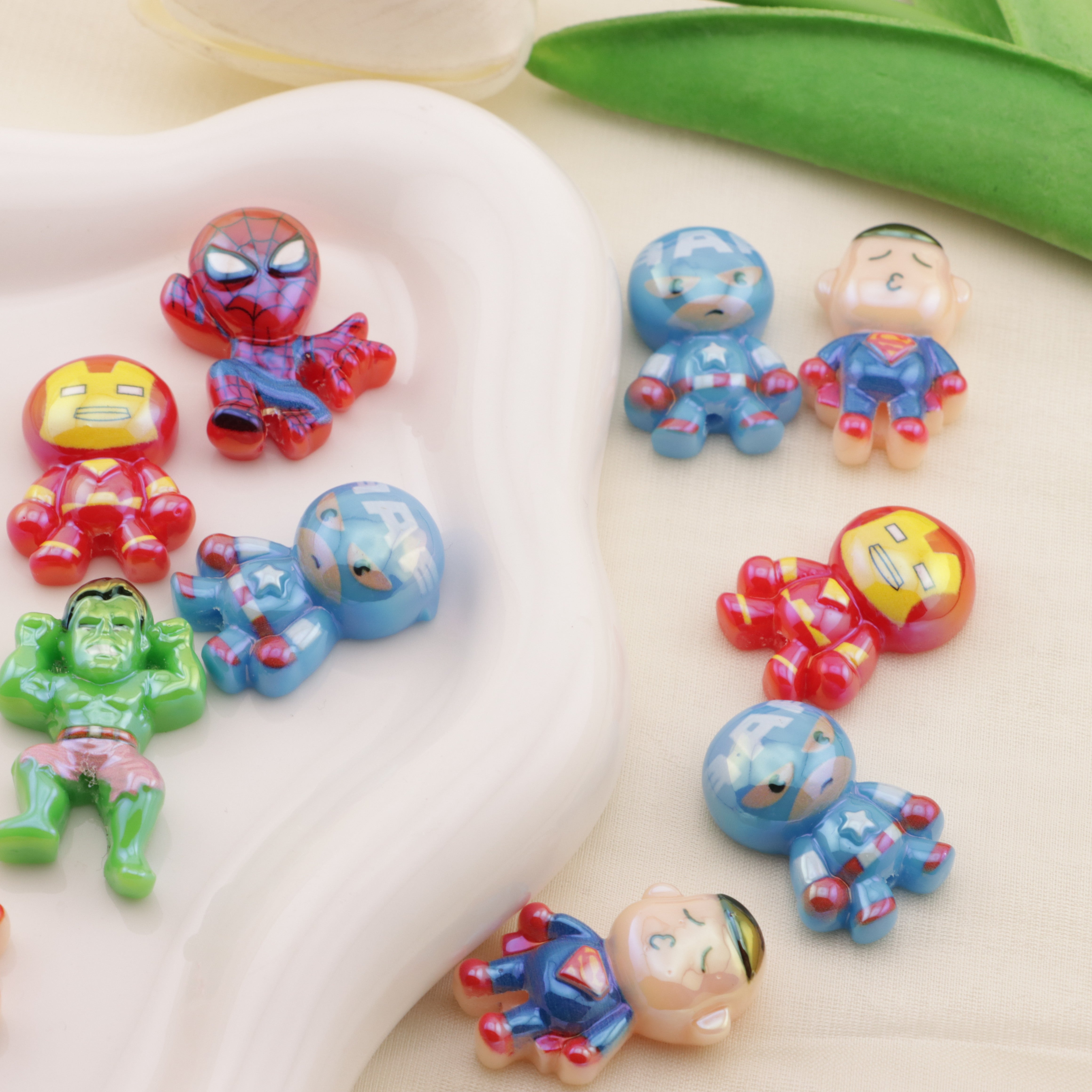 FS6477- Approximately 2×3cm Avengers Acrylic Resin Beads Zoe's DIY Shop