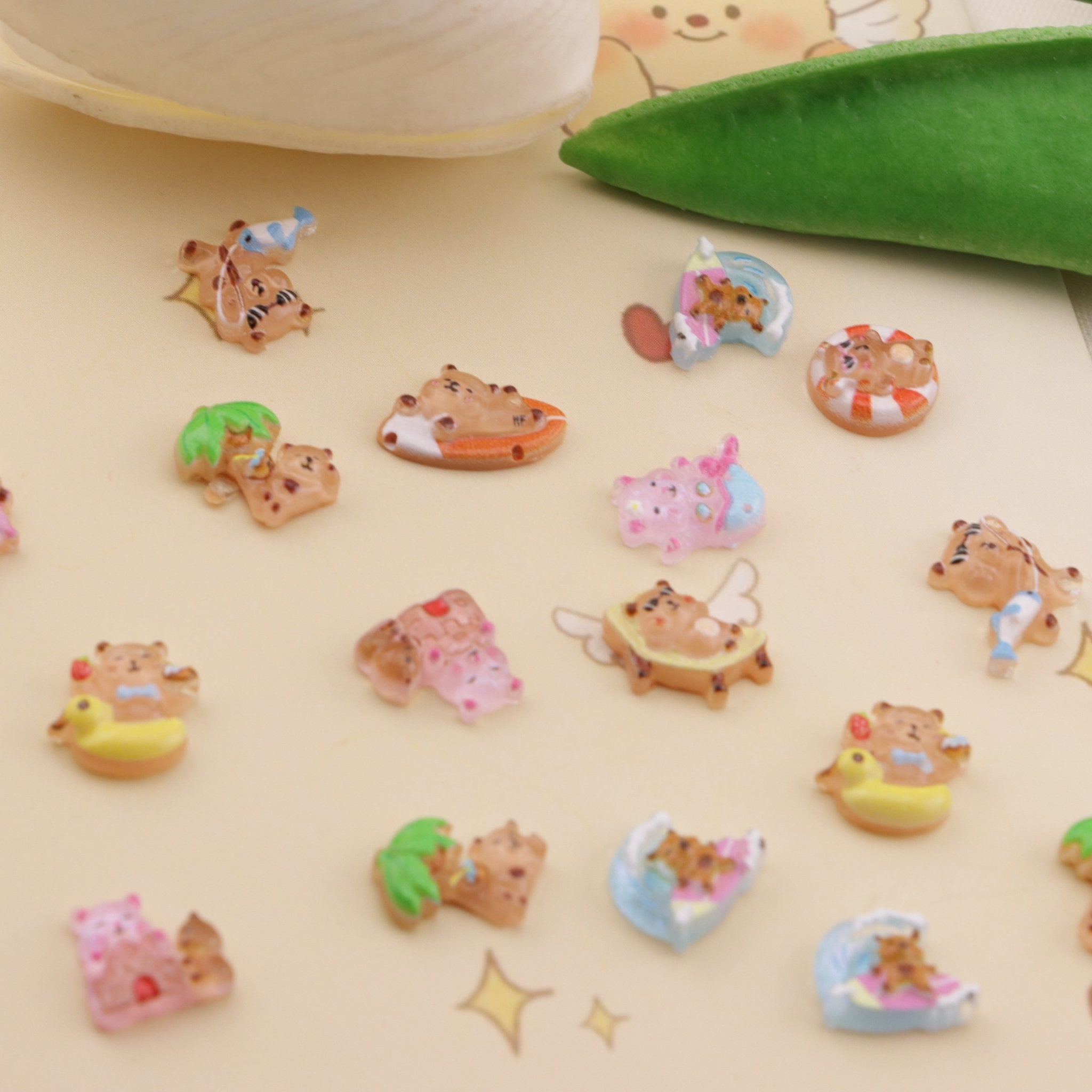 FS6478- About 8mm Capybara Nail Charms Zoe's DIY Shop