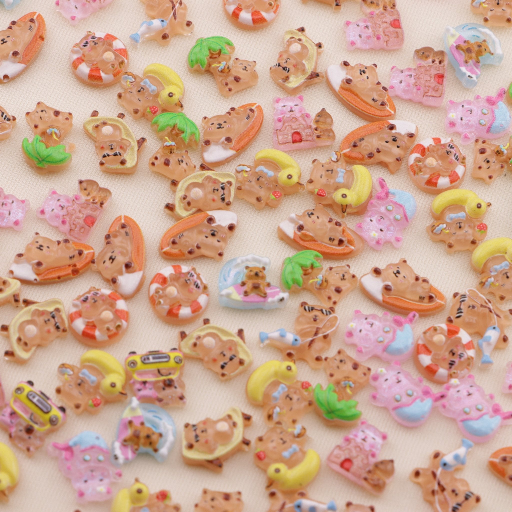 FS6478- About 8mm Capybara Nail Charms Zoe's DIY Shop