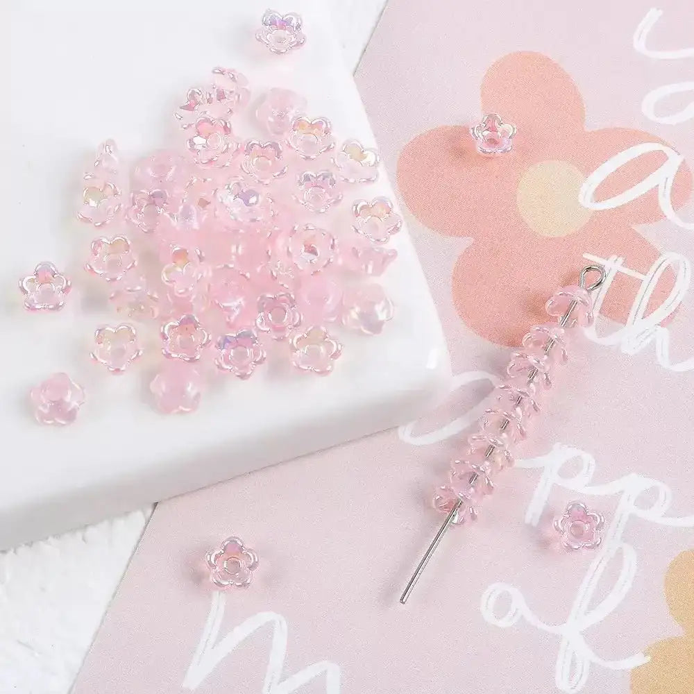 FS6485-4mm UV Lily Flower Acrylic Beads -Zoe DIY Wholesale