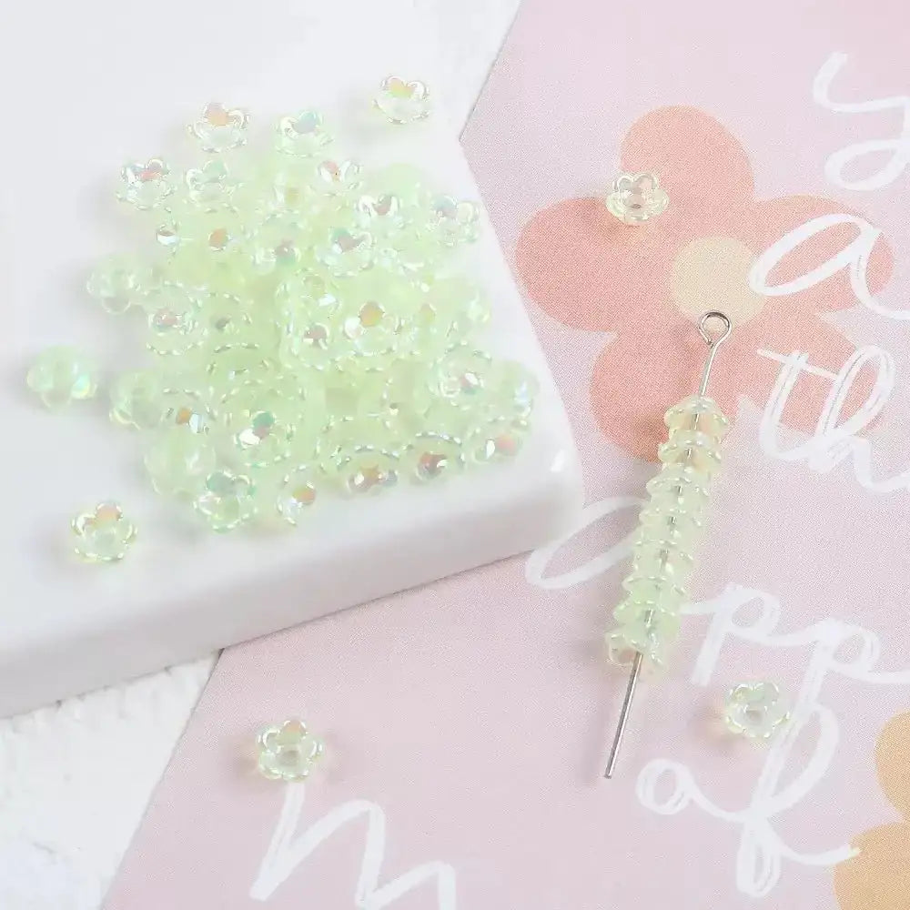 FS6485-4mm UV Lily Flower Acrylic Beads -Zoe DIY Wholesale