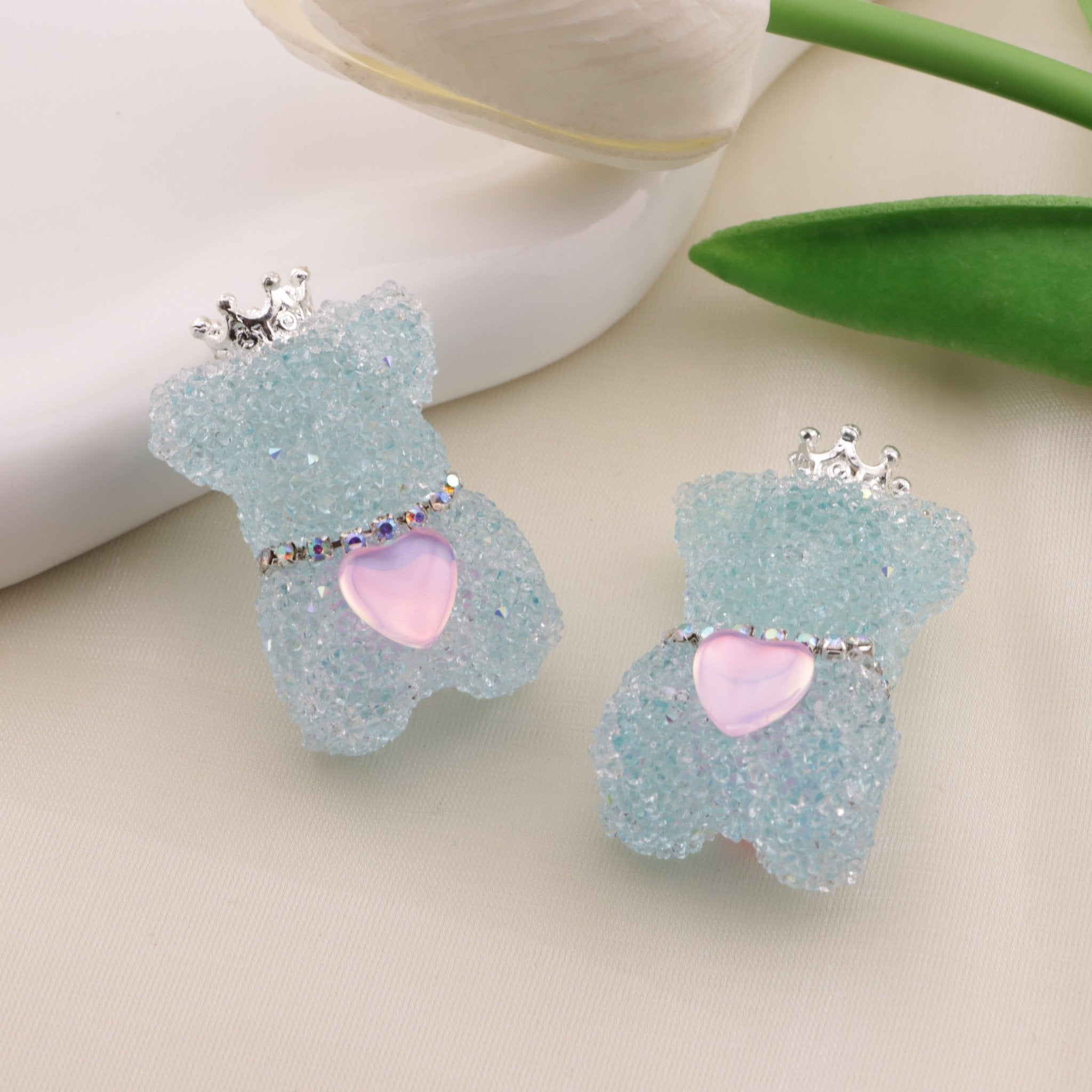 FS6489- Approximately 24mm Clear  Sugar Bear Beads Zoe's DIY Shop