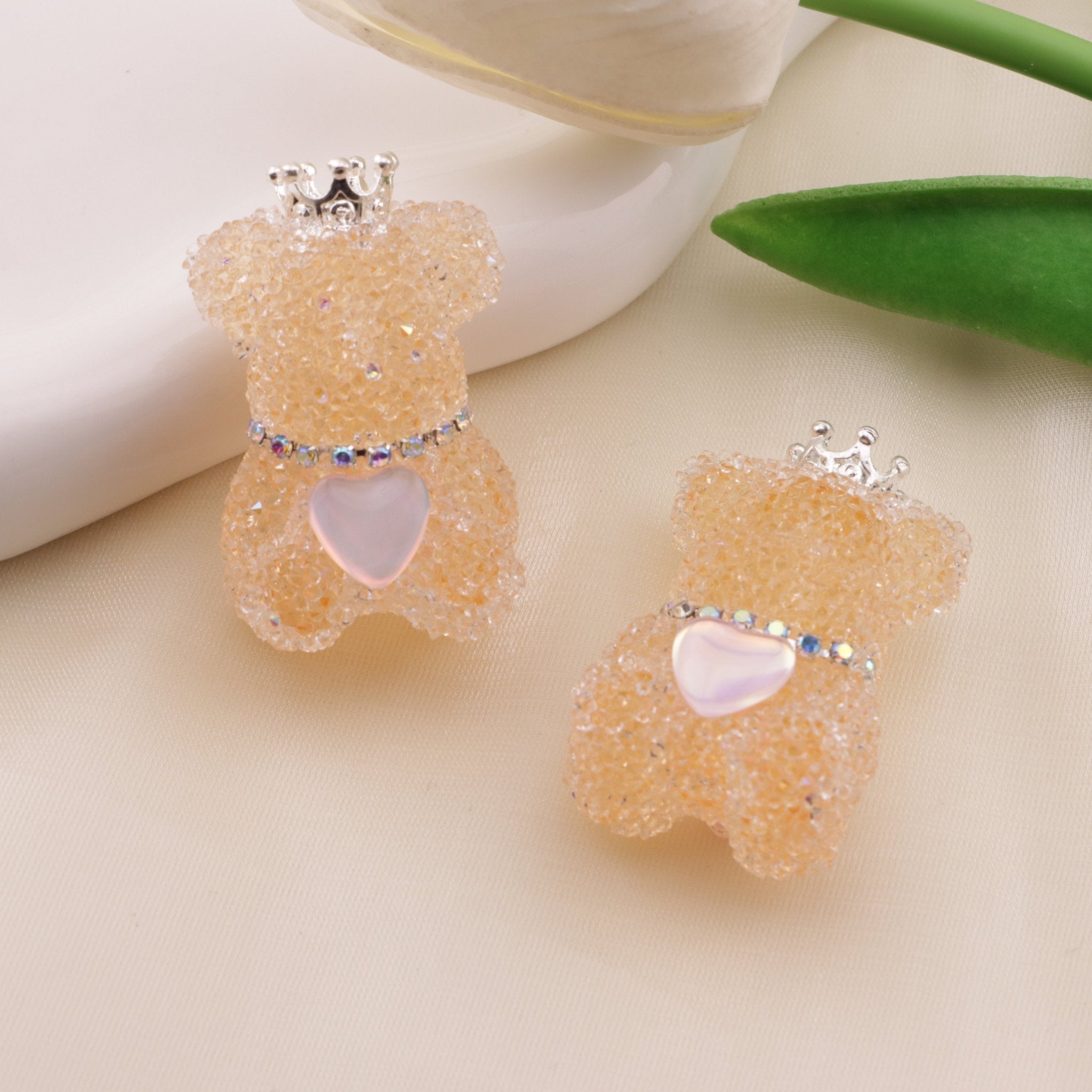 FS6489- Approximately 24mm Clear  Sugar Bear Beads Zoe's DIY Shop