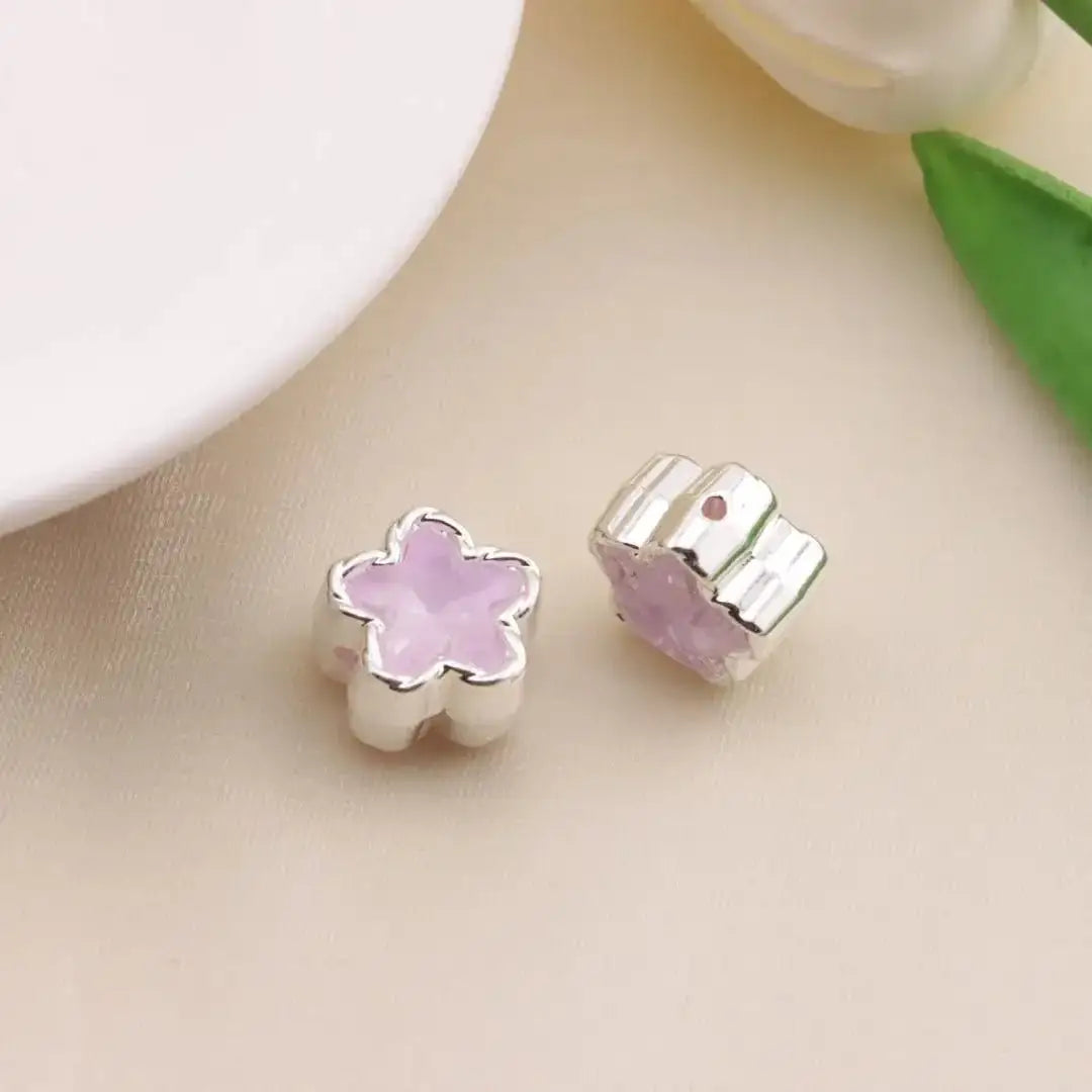 FS6500-About 12mn Star Gemstone Metal Beads -Zoe DIY Wholesale