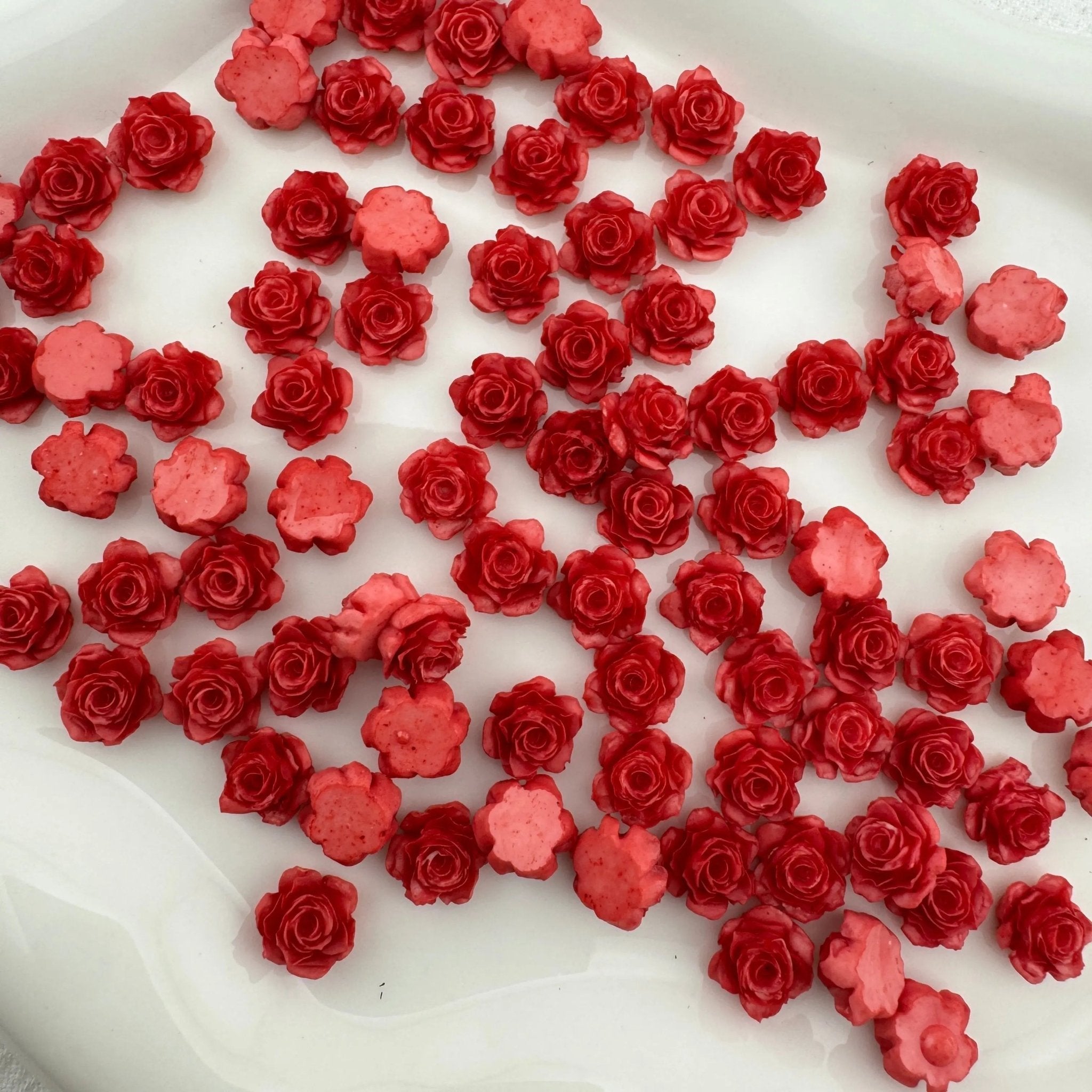 FS6533-9mm Luminous Soft Flower Charms Luminous Camellias Roses Nail Art Charms Soft Carved Leaf Flower Charms for Nails Design For DIY Project -Zoe DIY Wholesale