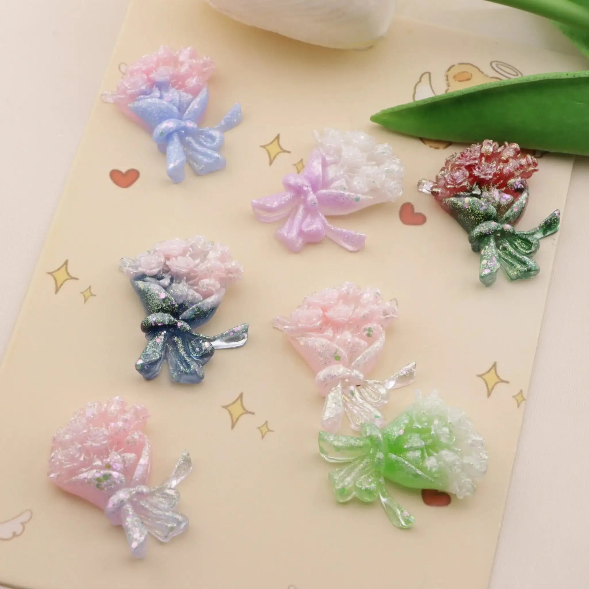 FS6571-22*30Mm Luminous Bouquet Charms -Zoe DIY Wholesale