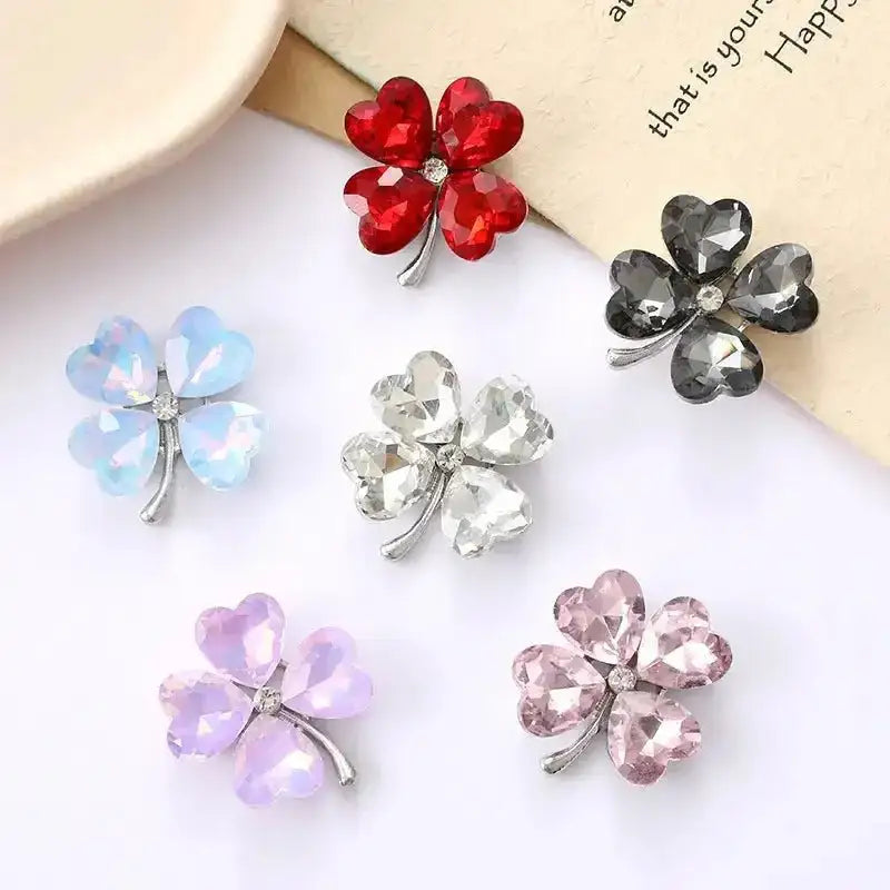FS6584-28MM Heart Four-Leaf Clover Alloy Charms -Zoe DIY Wholesale