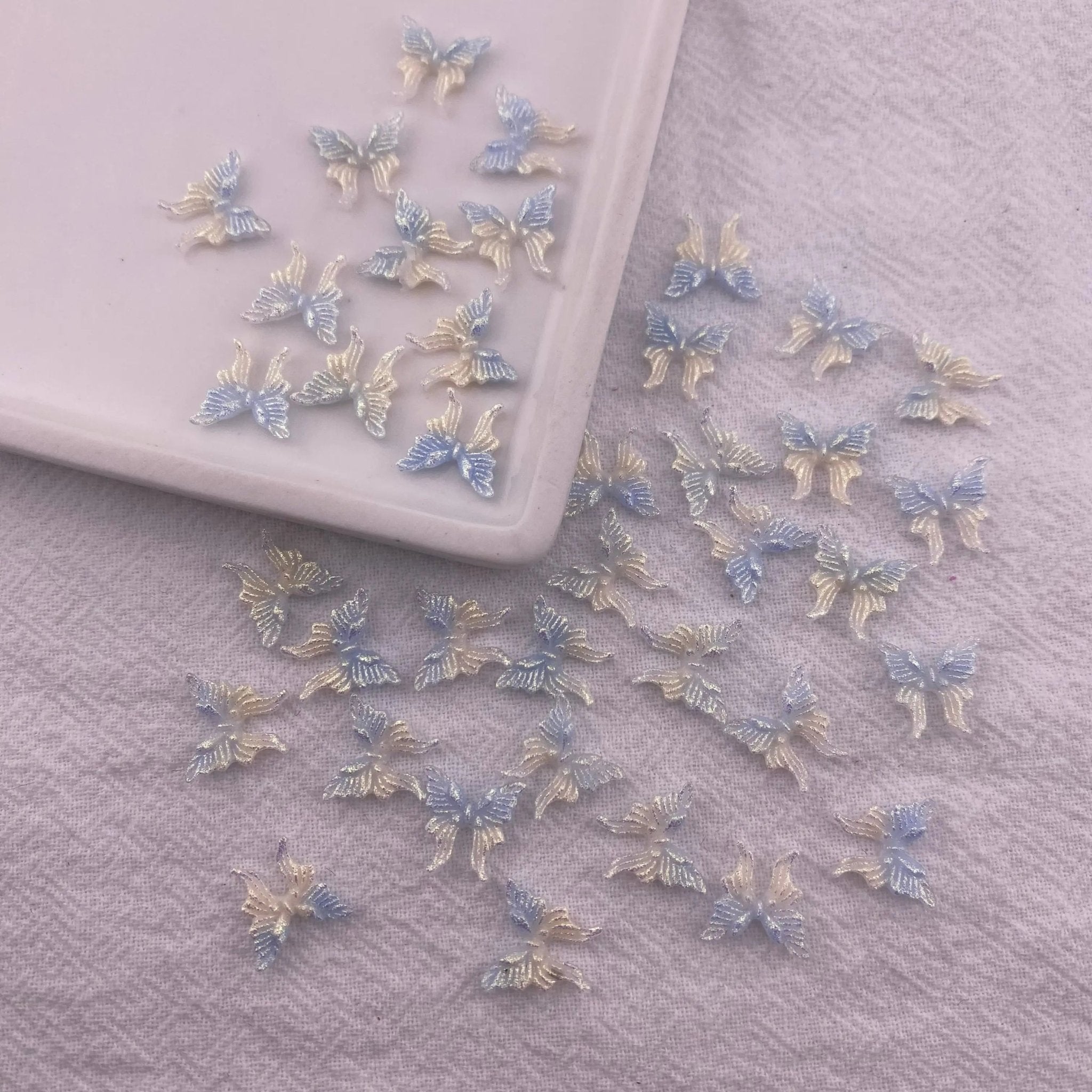 FS6689-3D Resin Elegant Butterfly Nail Art Rhinestones Spring Summer Colorful Butterflies Nail Gems and Charms Kawaii Nail Diamonds Nails Jewels for Women Acrylic Nail Supplie -Zoe DIY Wholesale