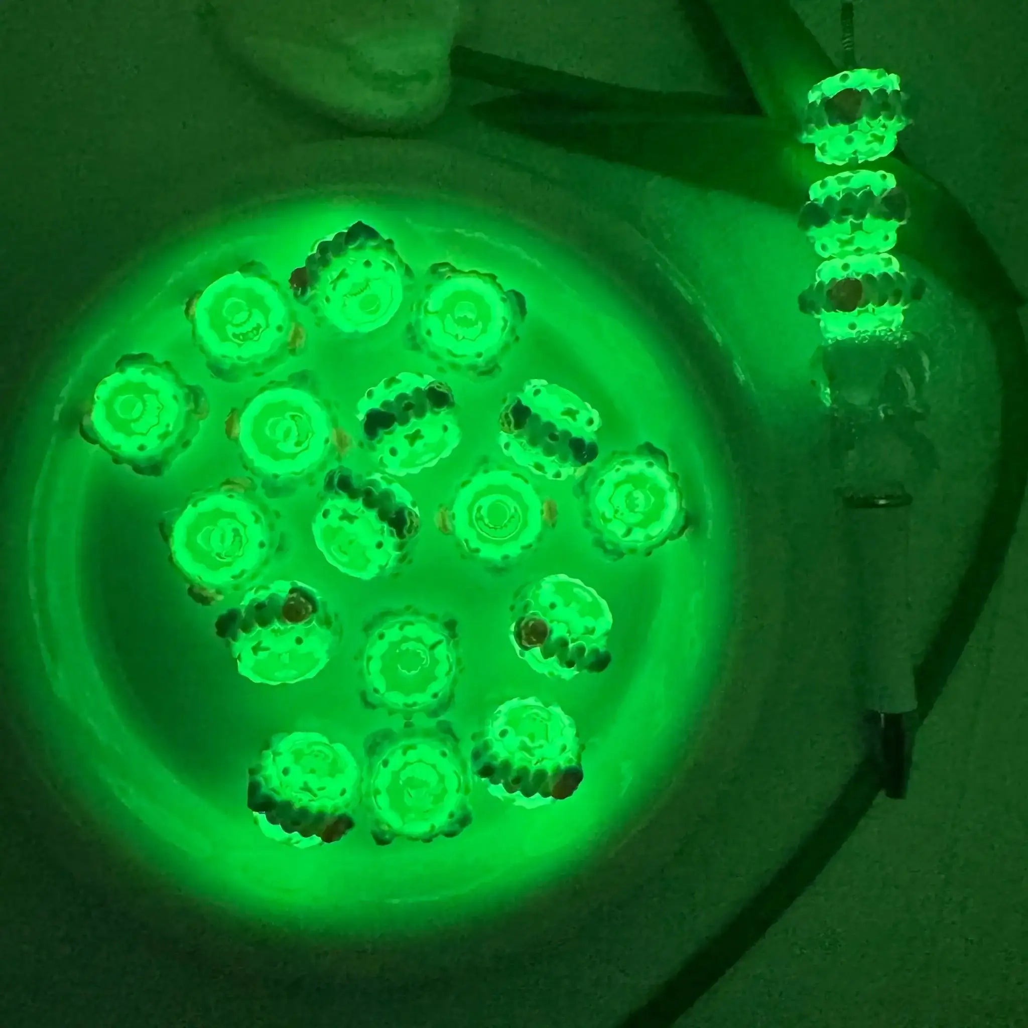 FS6726-16mm Luminous Hand-Painted Beads For Keychain Beadable Pens Making -Zoe DIY Wholesale
