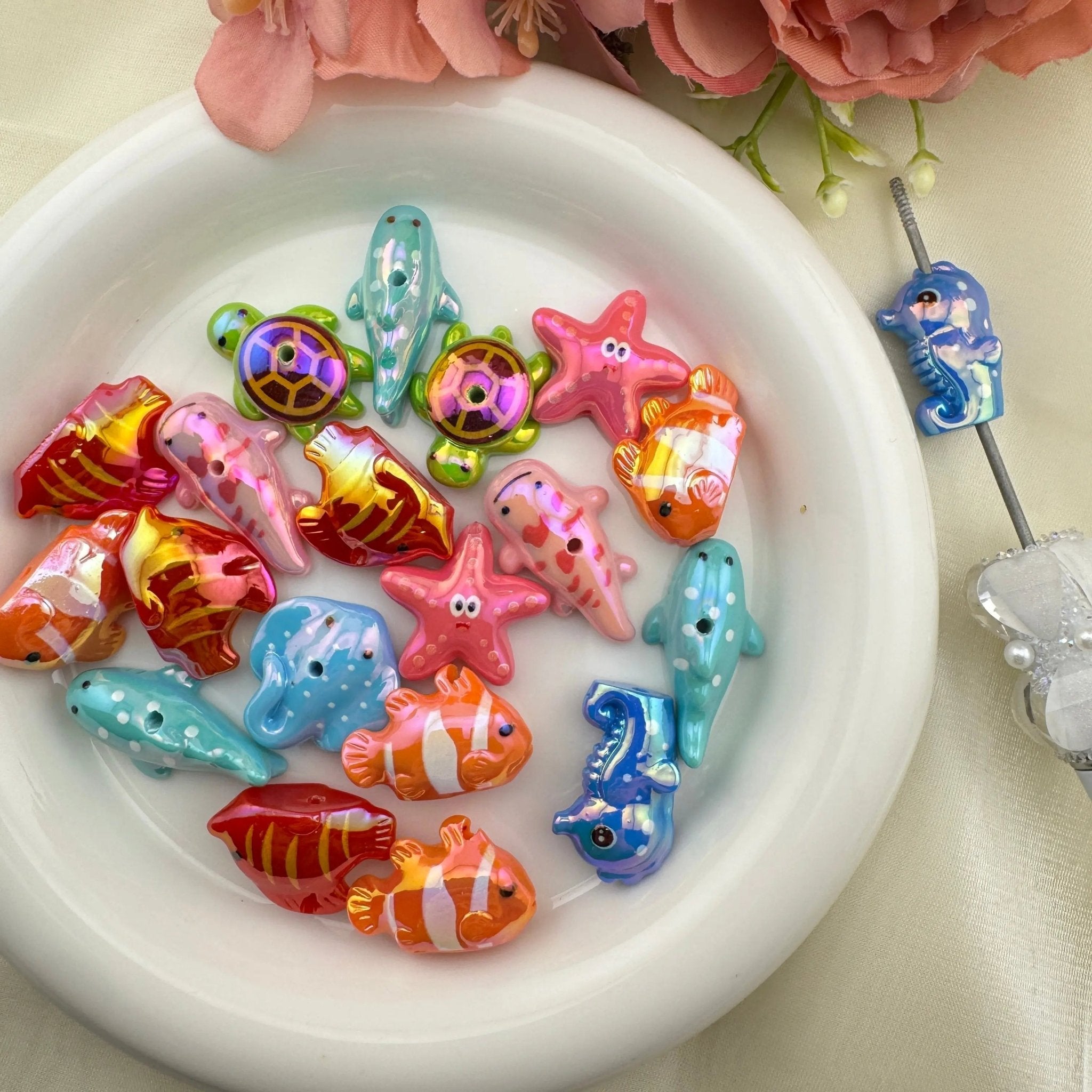 FS6729-Marine Animal Series Resin Beads -Zoe DIY Wholesale