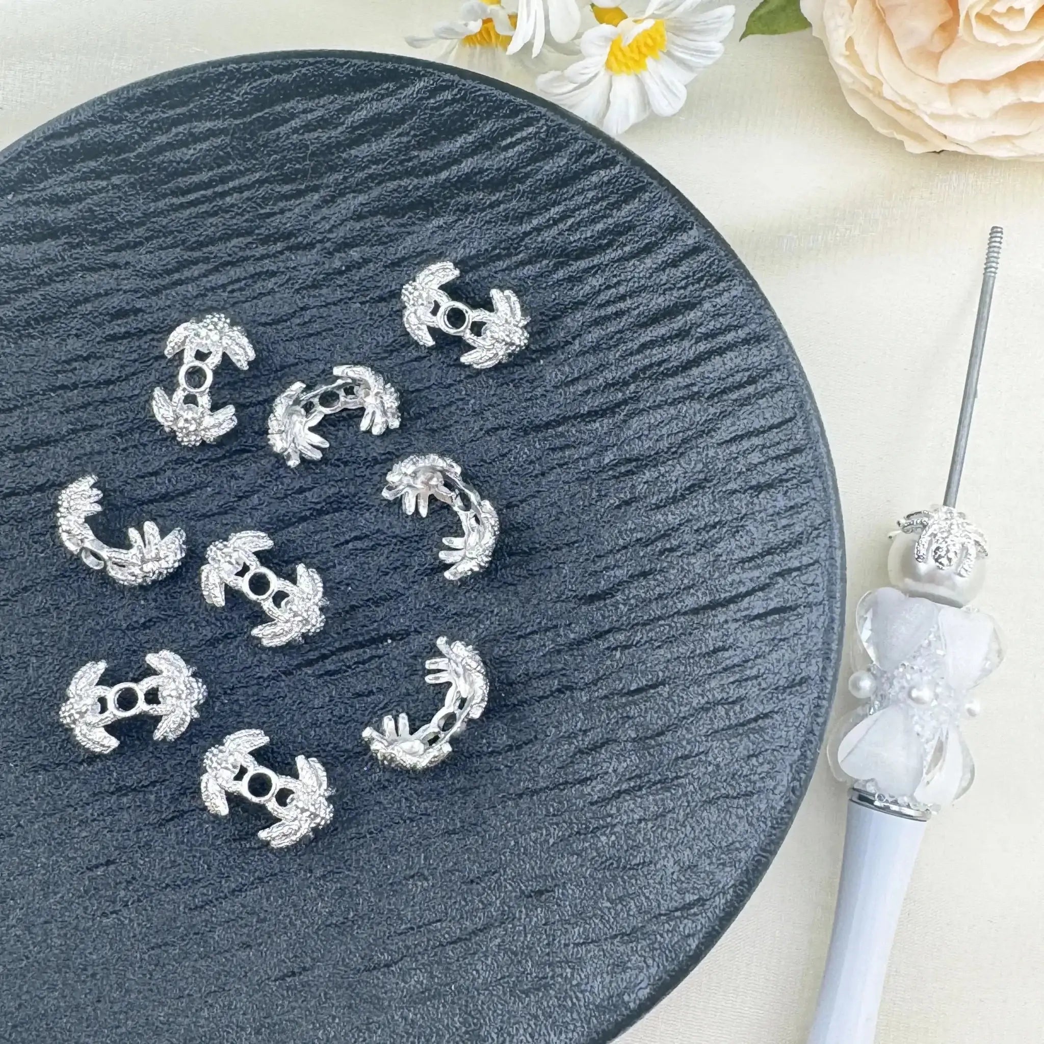FS6841-Double Spider Metal Spacer Bead for DIY Jewelry Making Necklace Bracelet Earrings Keychain Making -Zoe DIY Wholesale