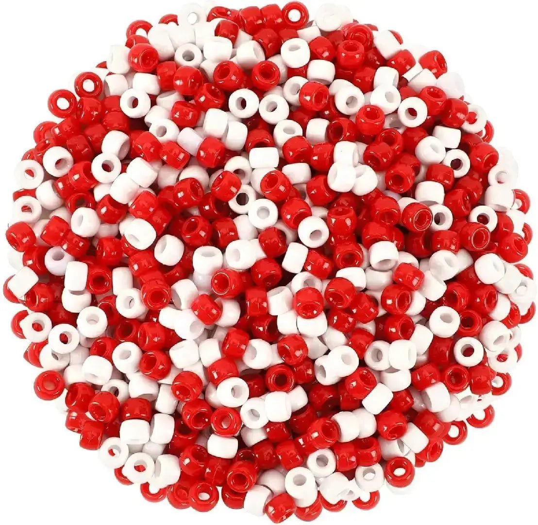 FS6847-6*9MM Christmas Color Series Bead Clusters for DIY Keyrings Crafts Jewelry Making -Zoe DIY Wholesale