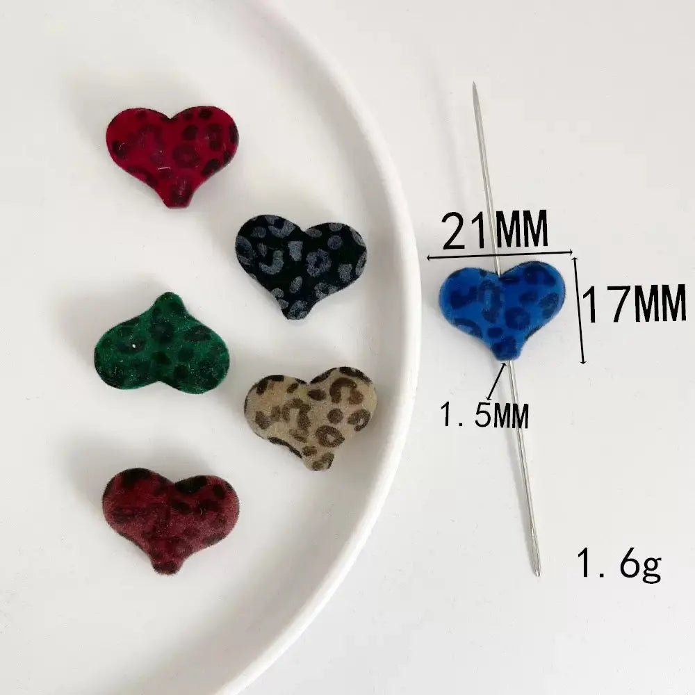 FS6895-21×17mm Random Mixed Dark Color Leopard Printed Acrylic Beads for DIY Jewelry Making Bracelet Necklace Crafts -Zoe DIY Wholesale