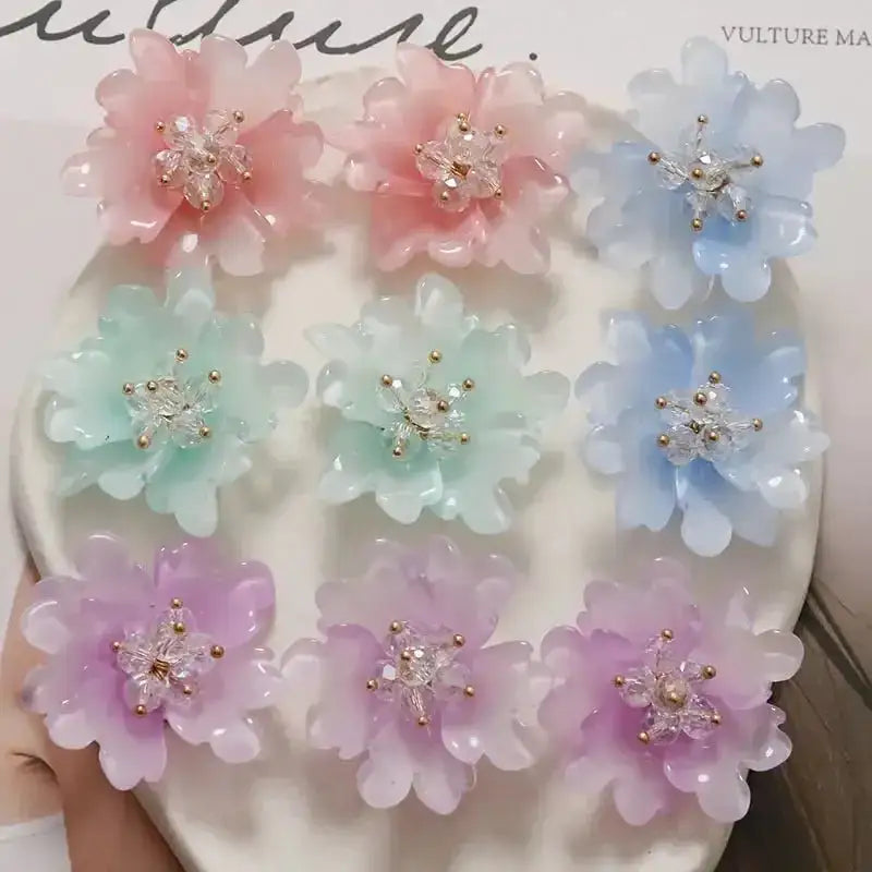 FS6928-36MM Glazed Double-Layer Peony For Decoration DIY Craft -Zoe DIY Wholesale