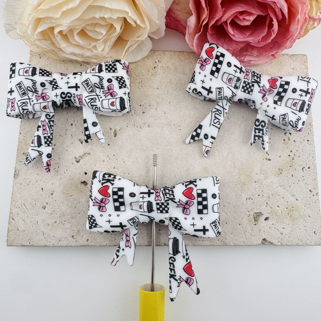 FA19609-About 50*60mm Mixed Silicone Focal Beads