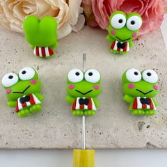 FS19654-About 22*29mm Frog Silicone Focal Beads