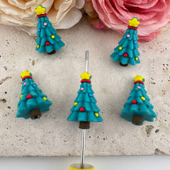 FS19649-About 19*30mm Christmas Tree Silicone Focal Beads