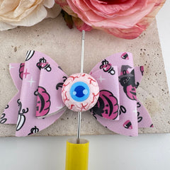 FS19670-About 24*26mm Halloween Bow Eyes Resin Beads