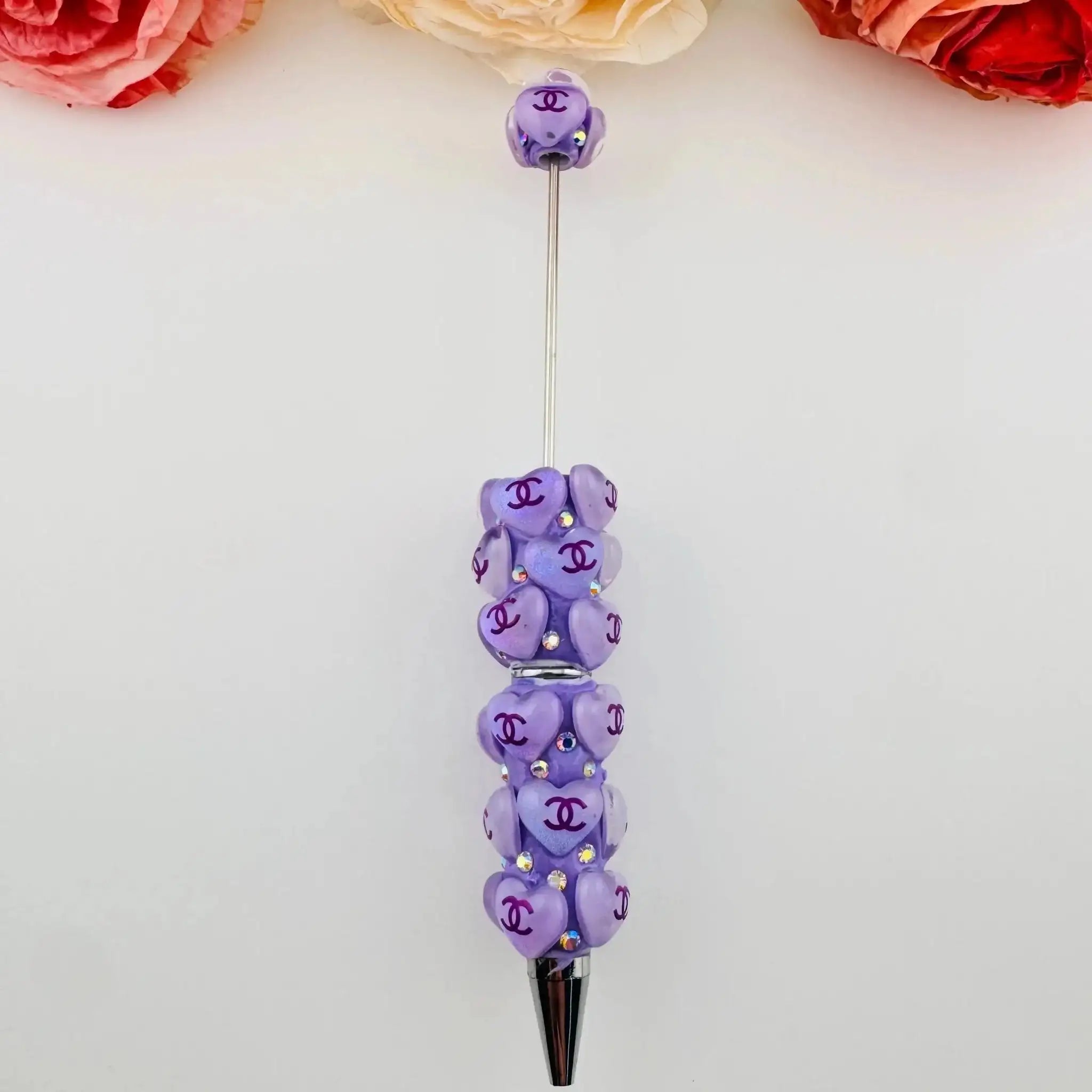 PP18132-Heart Clay Beadable Pens As Pictures Show -Zoe DIY Wholesale