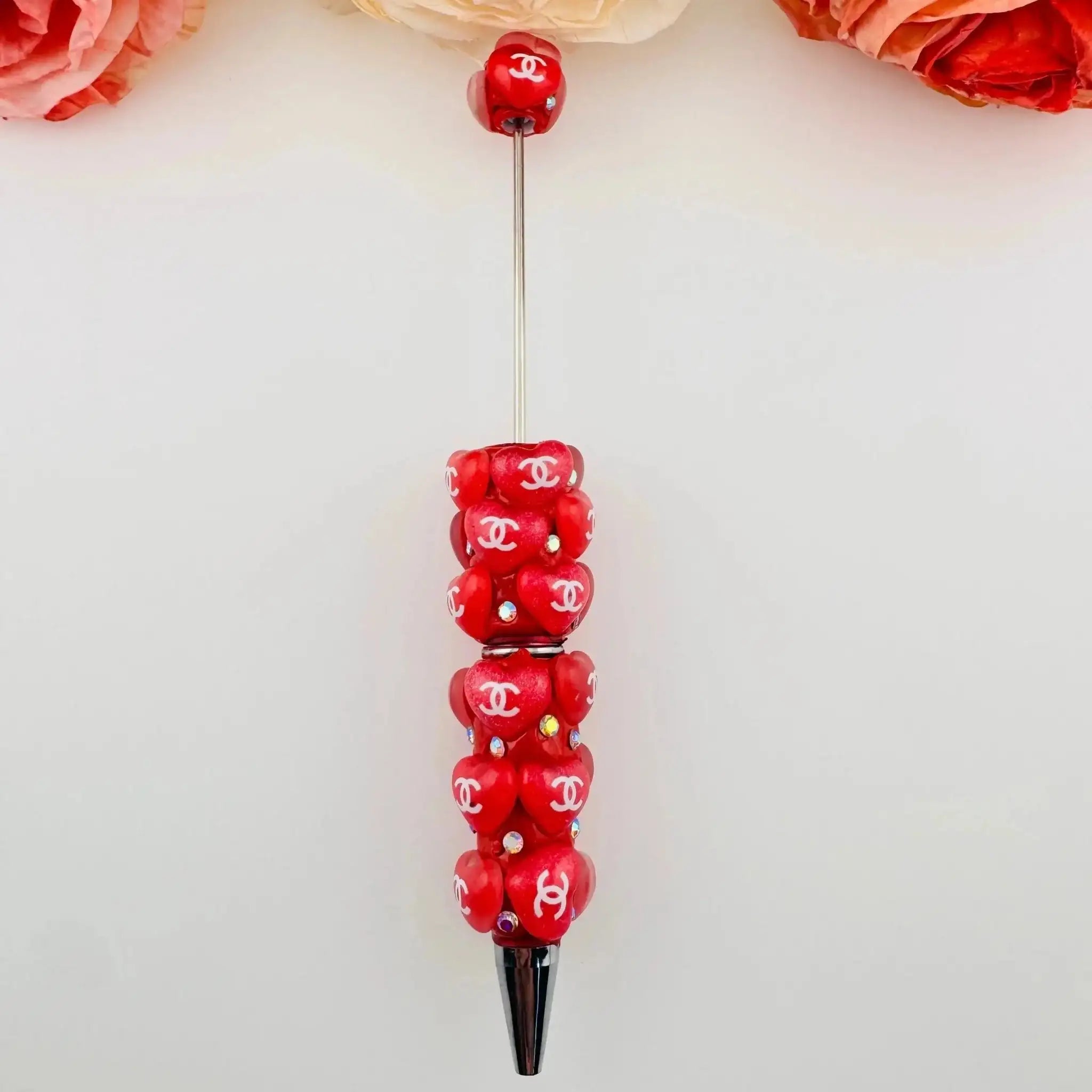 PP18132-Heart Clay Beadable Pens As Pictures Show -Zoe DIY Wholesale