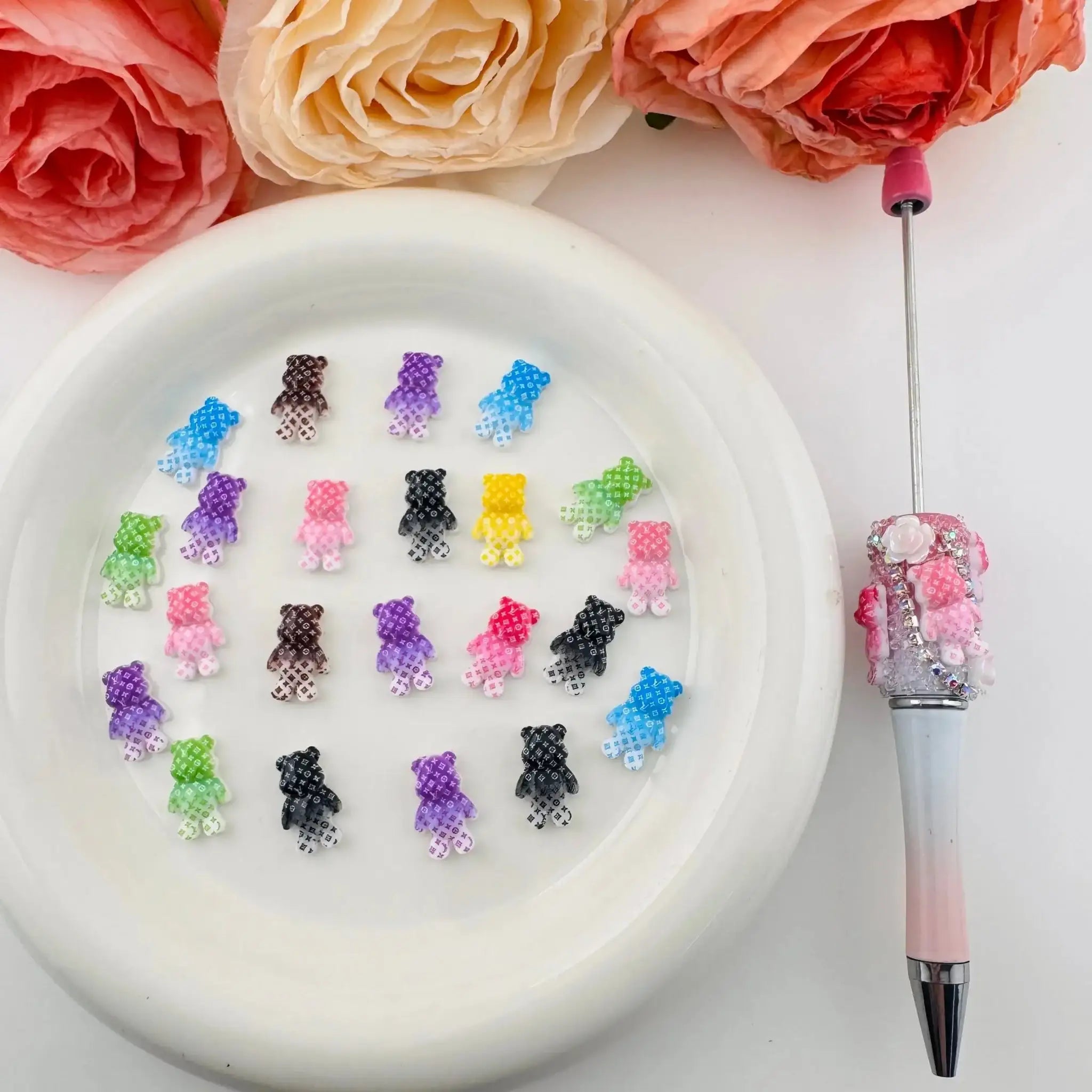 PP18321-About 10×15mm Bear Nail Charms As Picture Shows -Zoe DIY Wholesale