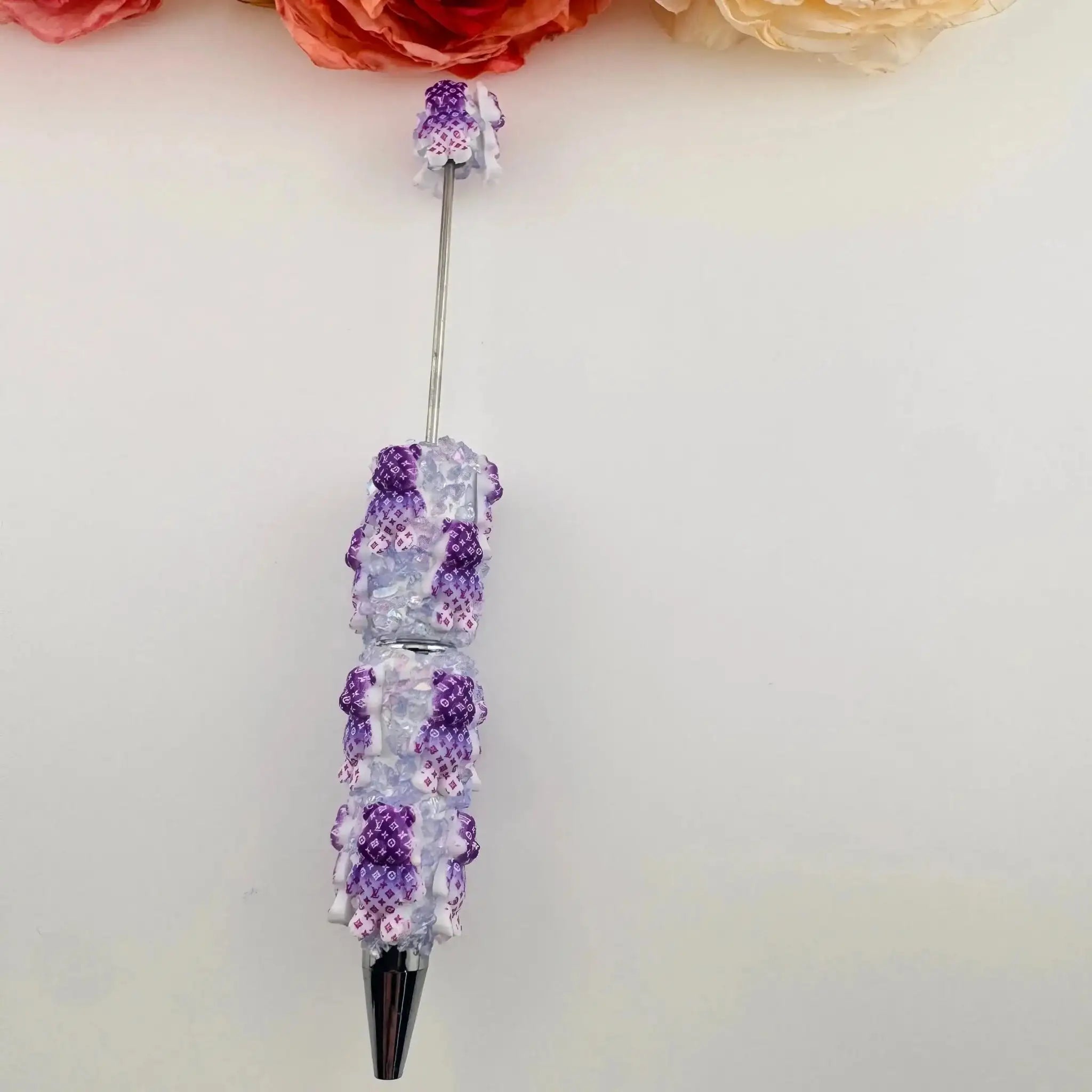 PP18764-Bear Clay Beadable Pens As Picture Shows -Zoe DIY Wholesale