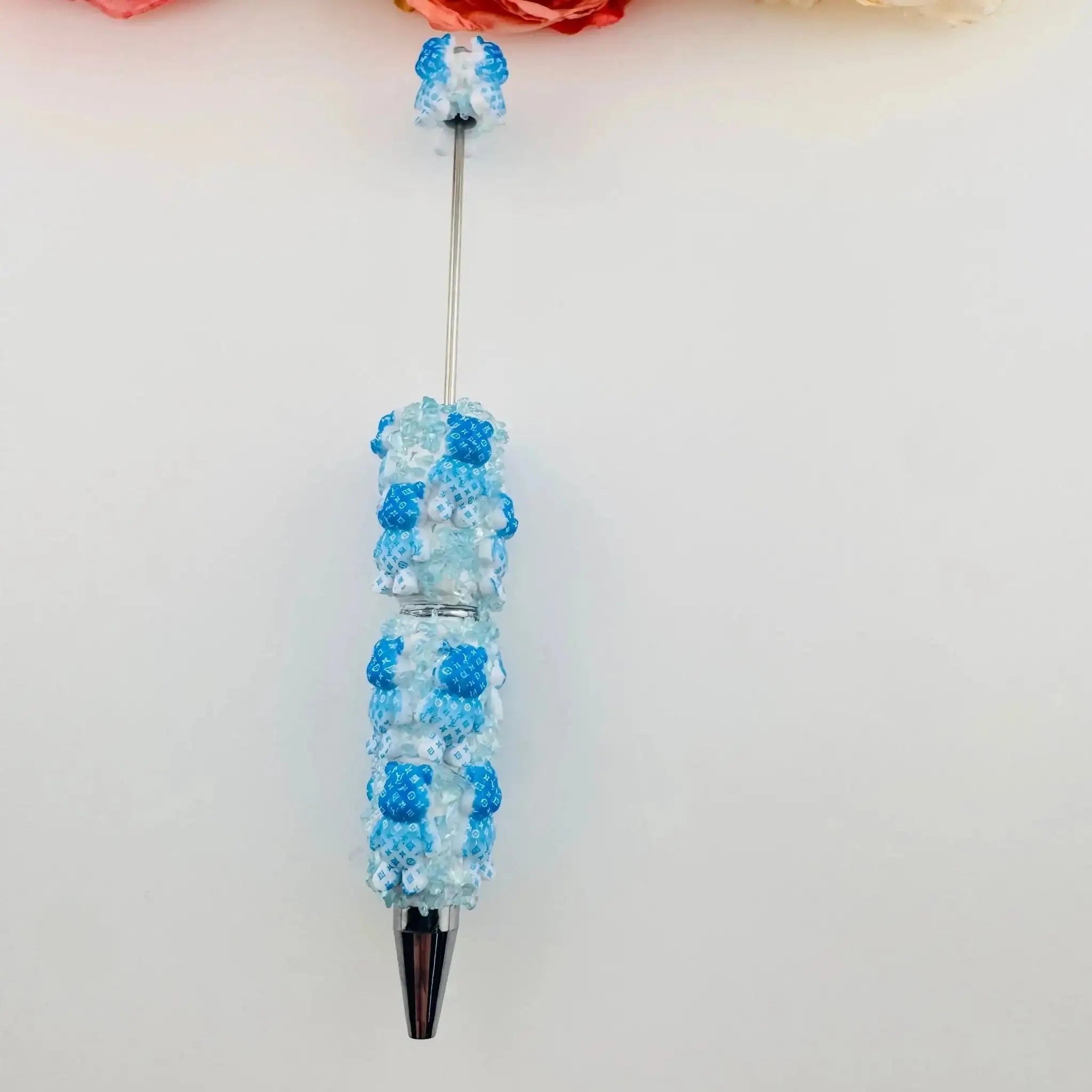 PP18764-Bear Clay Beadable Pens As Picture Shows -Zoe DIY Wholesale