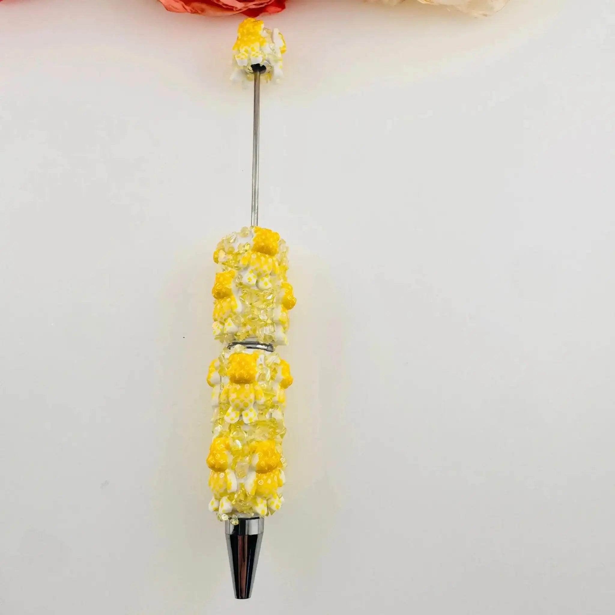 PP18764-Bear Clay Beadable Pens As Picture Shows -Zoe DIY Wholesale
