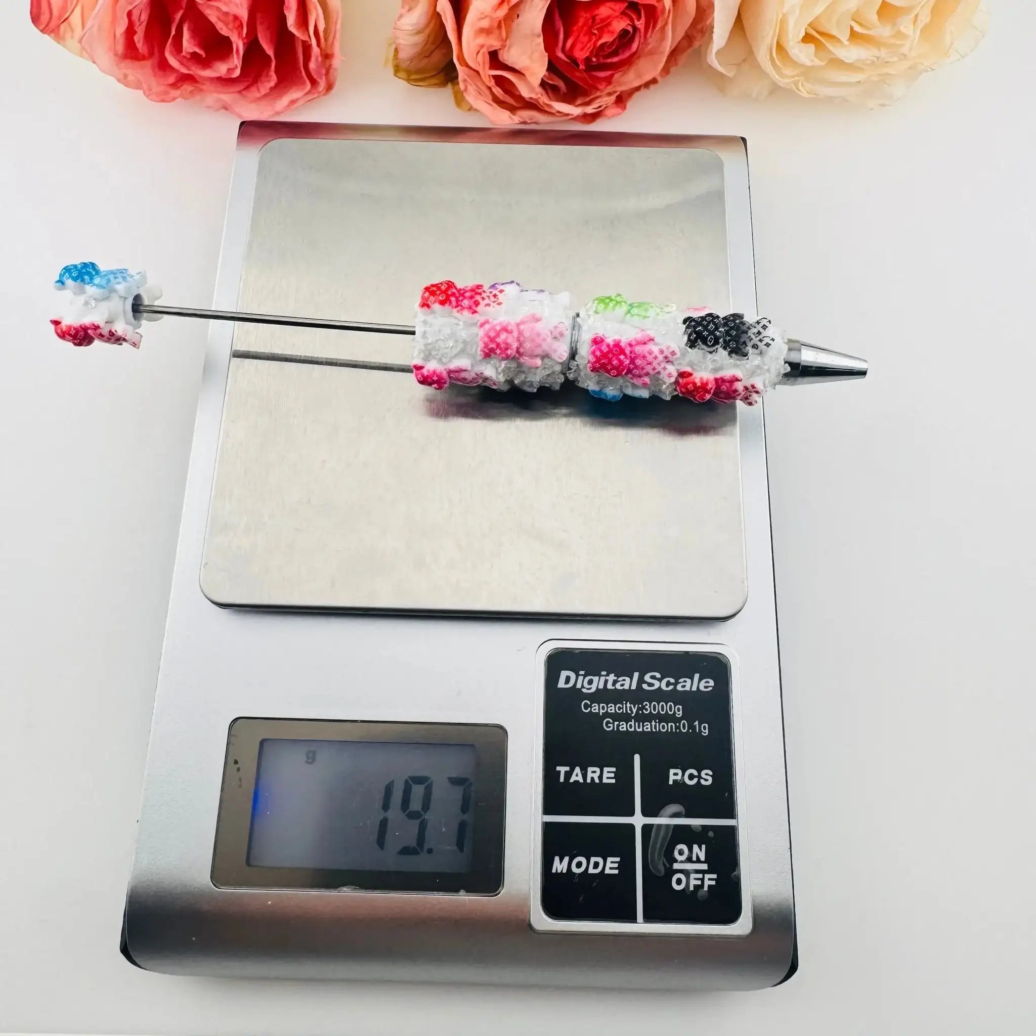 PP18764-Bear Clay Beadable Pens As Picture Shows -Zoe DIY Wholesale