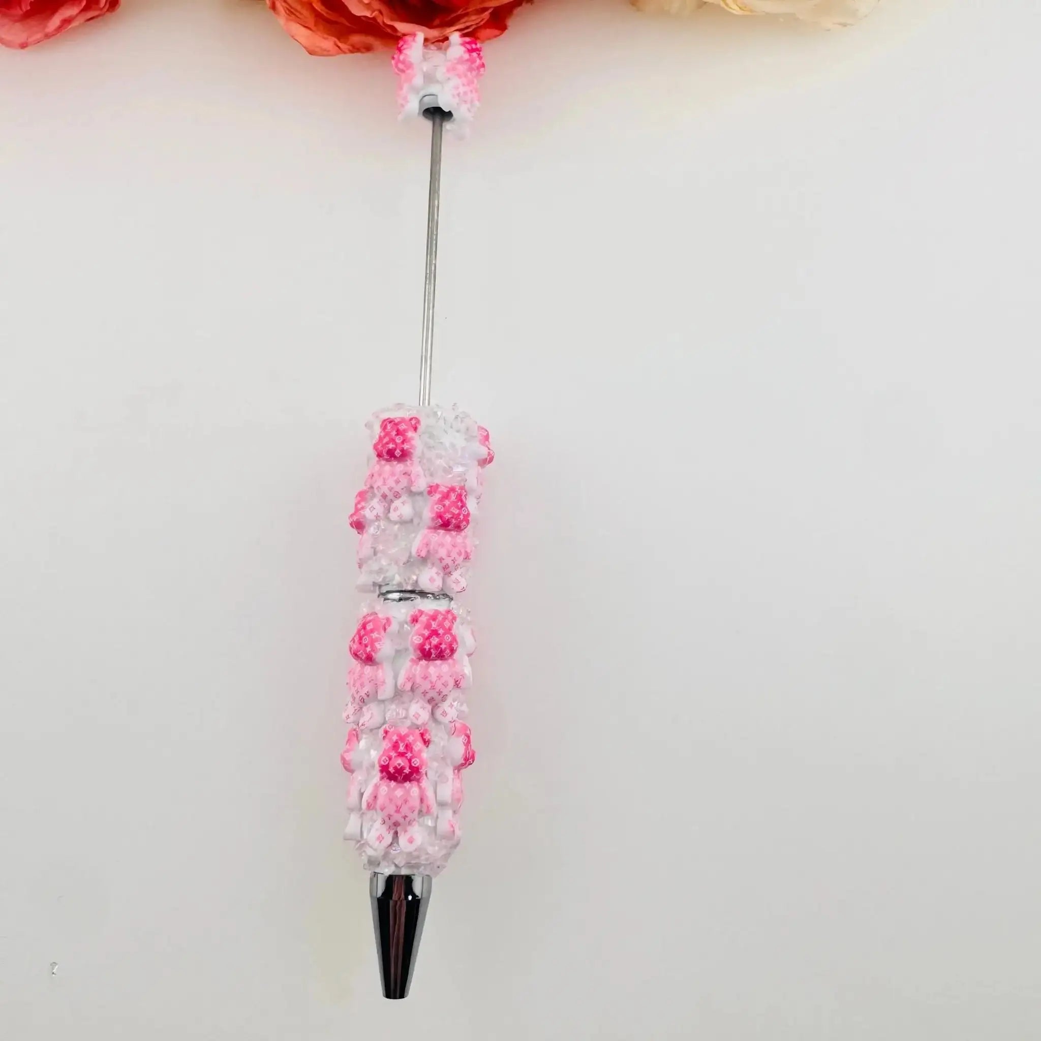 PP18764-Bear Clay Beadable Pens As Picture Shows -Zoe DIY Wholesale