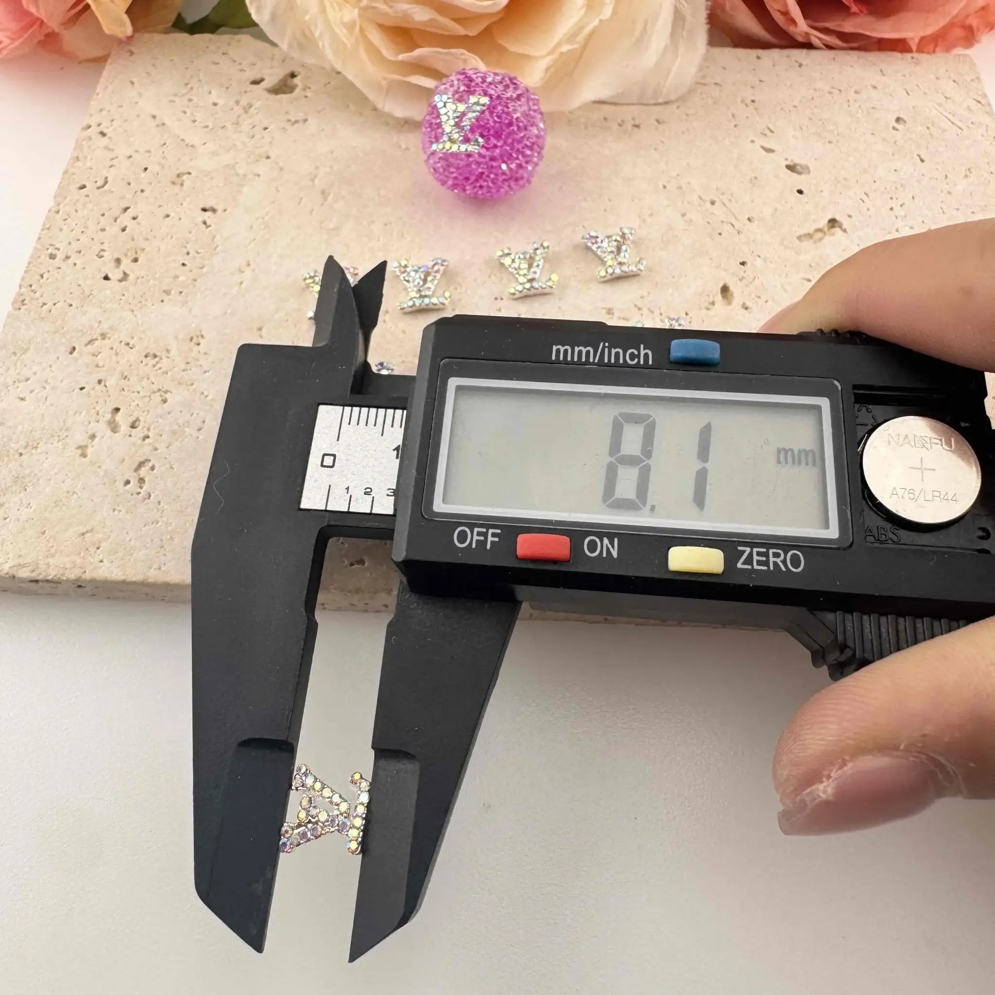 PP19104-About 8*8mm Metal Nail Charms -Zoe DIY Wholesale