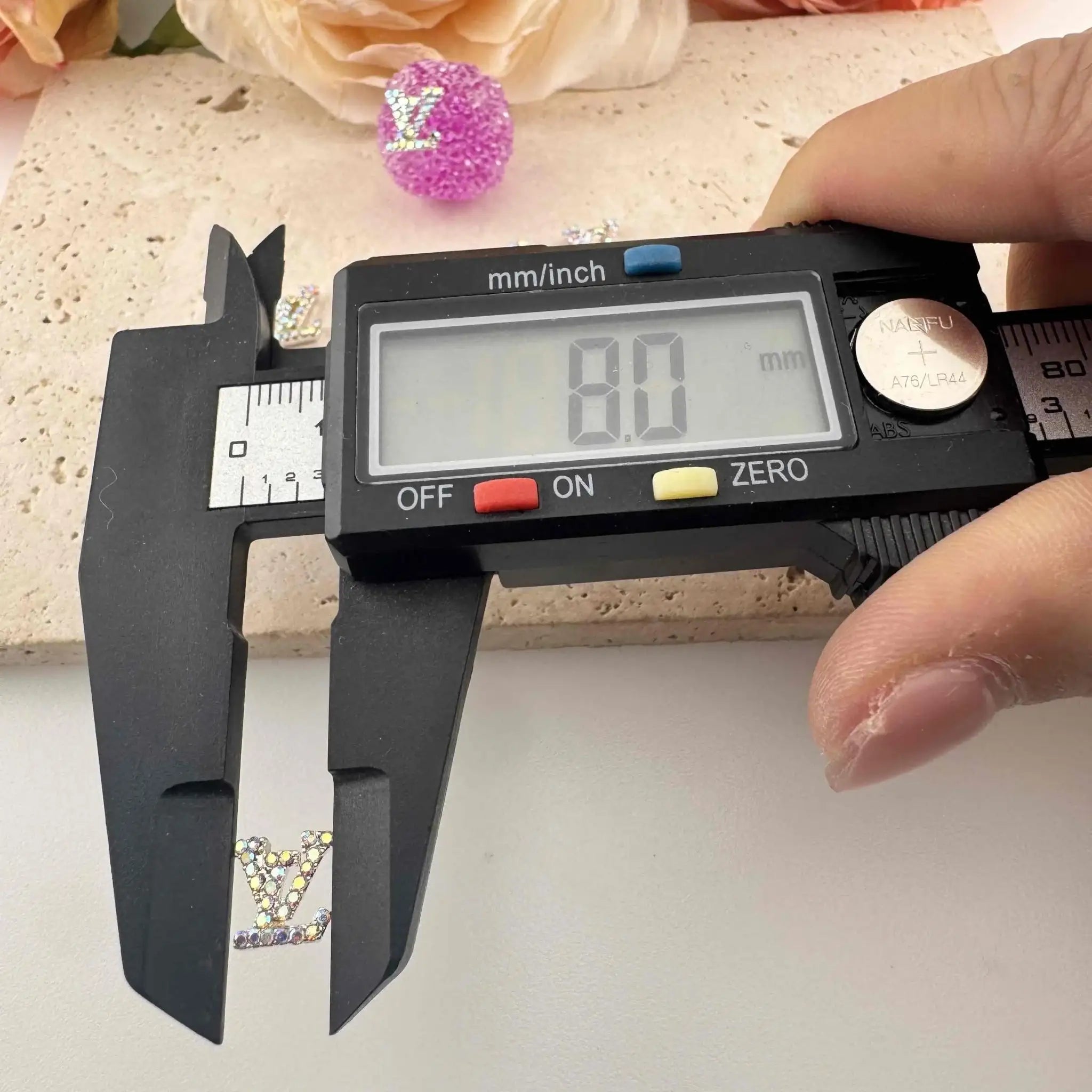 PP19104-About 8*8mm Metal Nail Charms -Zoe DIY Wholesale