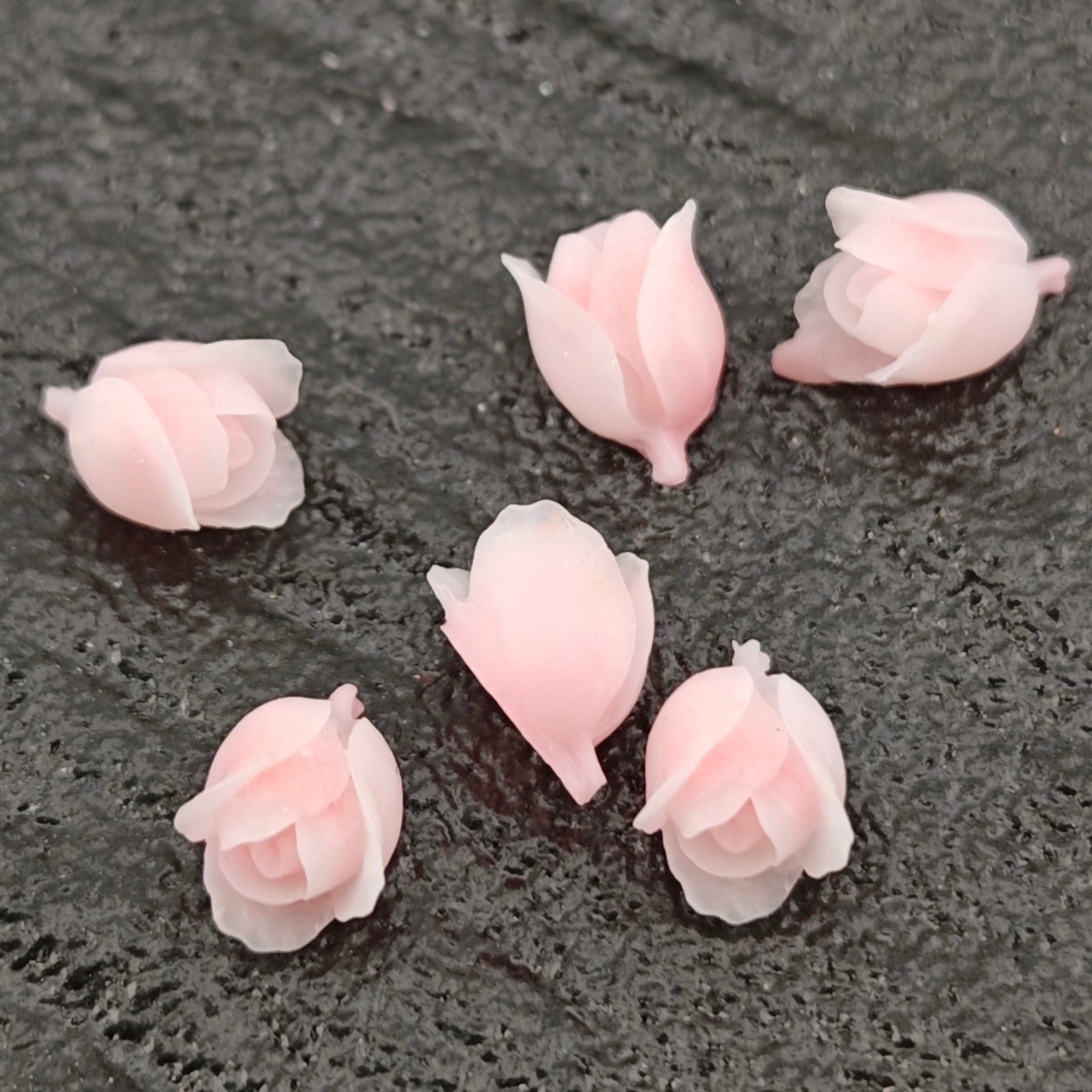 FS2860- 7mm 3D Glowing Rose flower Charms