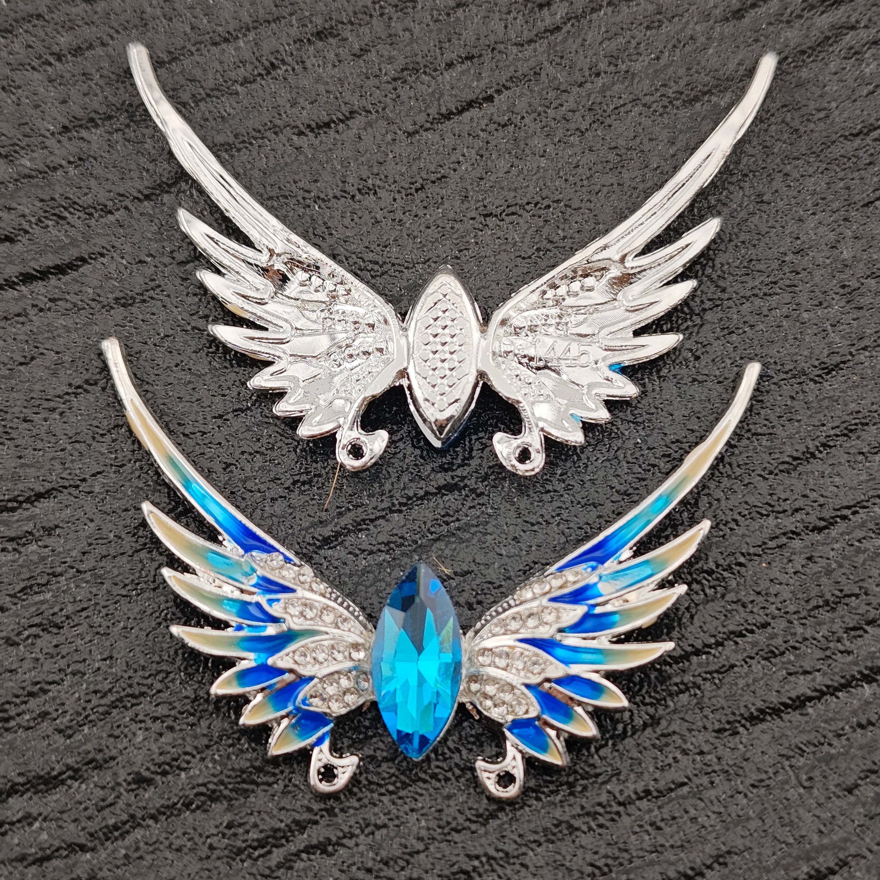 FS2638-Colorful Angel Wings Alloy Charms