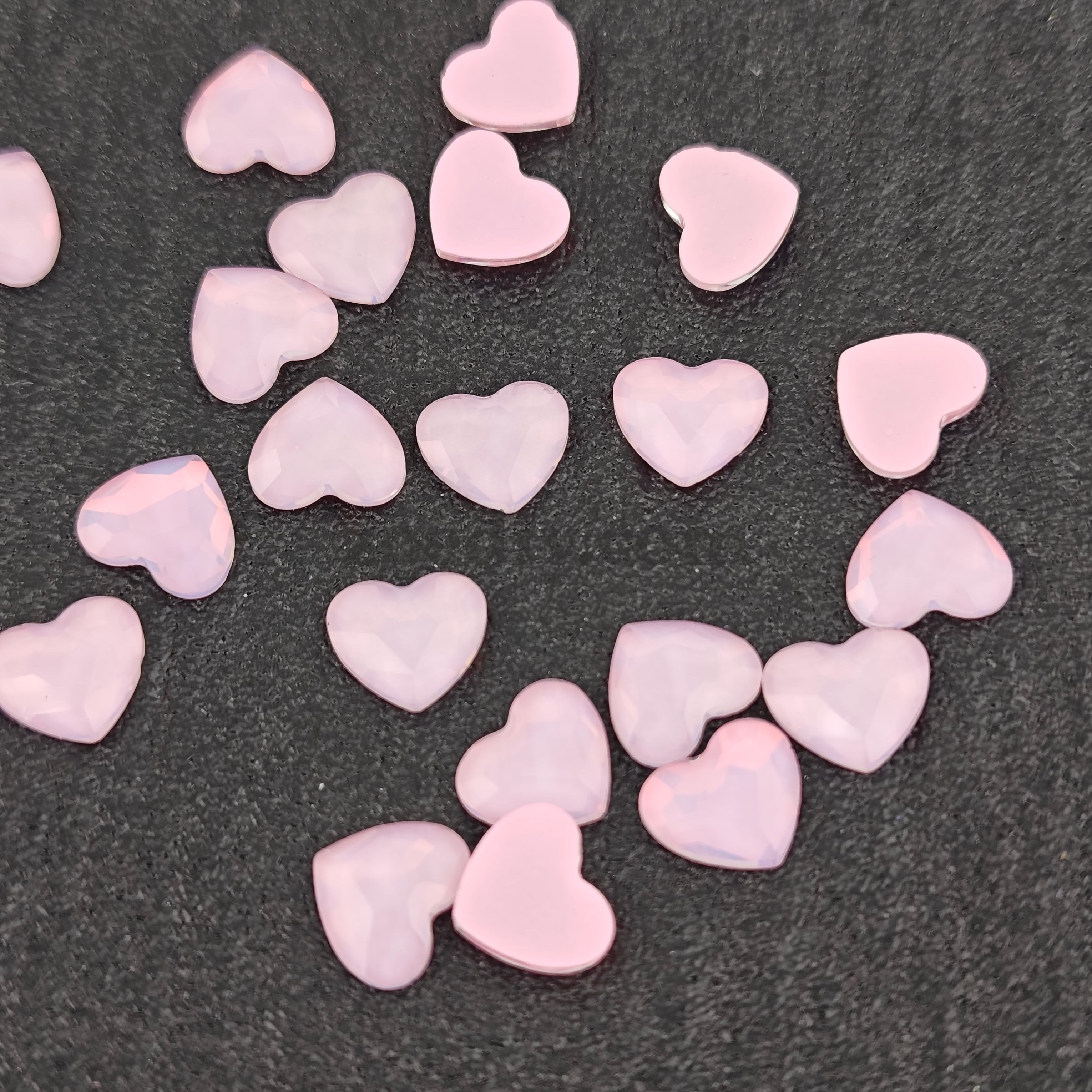 FS1437- 8*10mm Flat Bottom Heart Crystal For making fancy beads