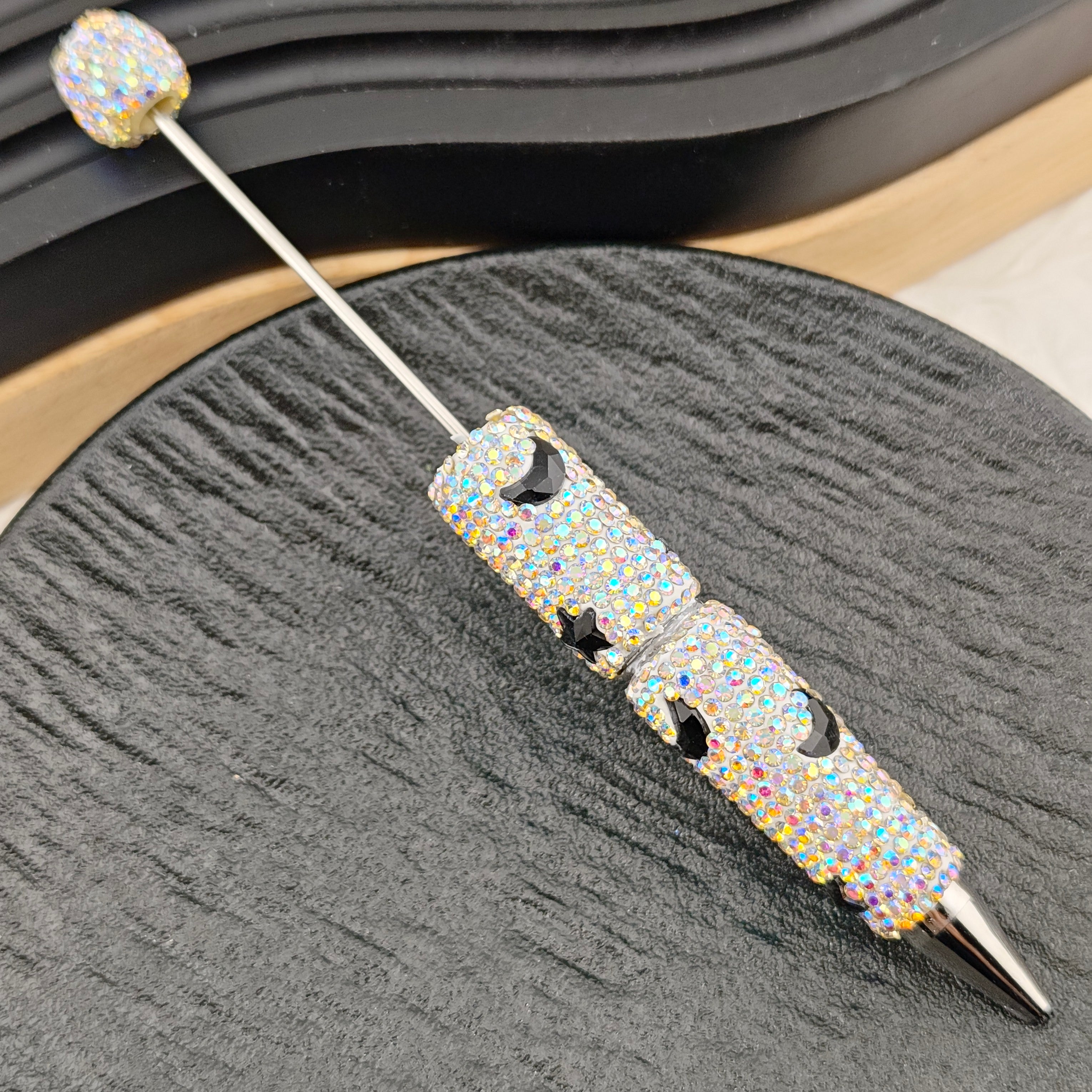 FS2878- 1 Piece Crystal Star and Moon Full Diamonds Fancy Pens