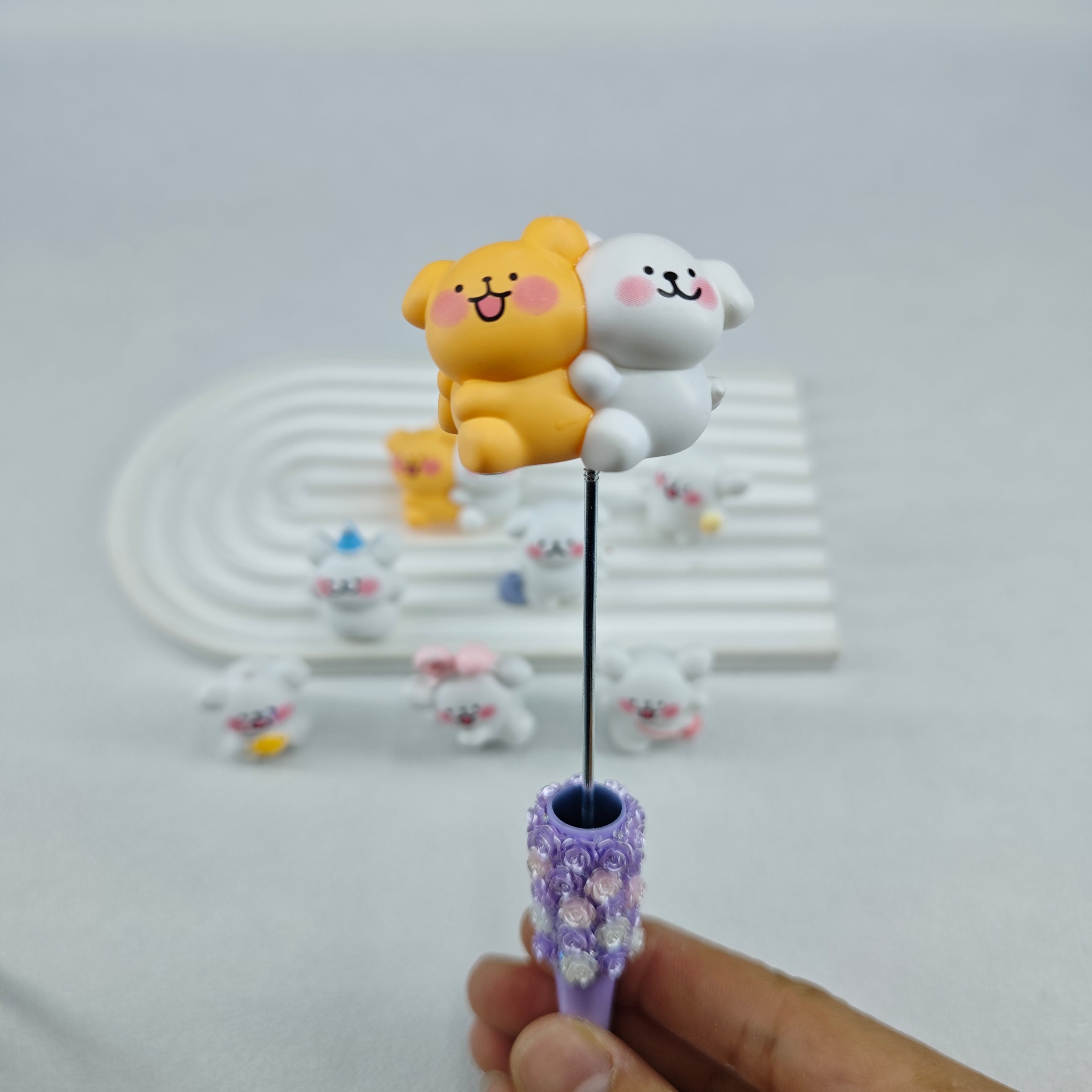 FS2080- 7PCS/Set Cute Dog Pen Toppers