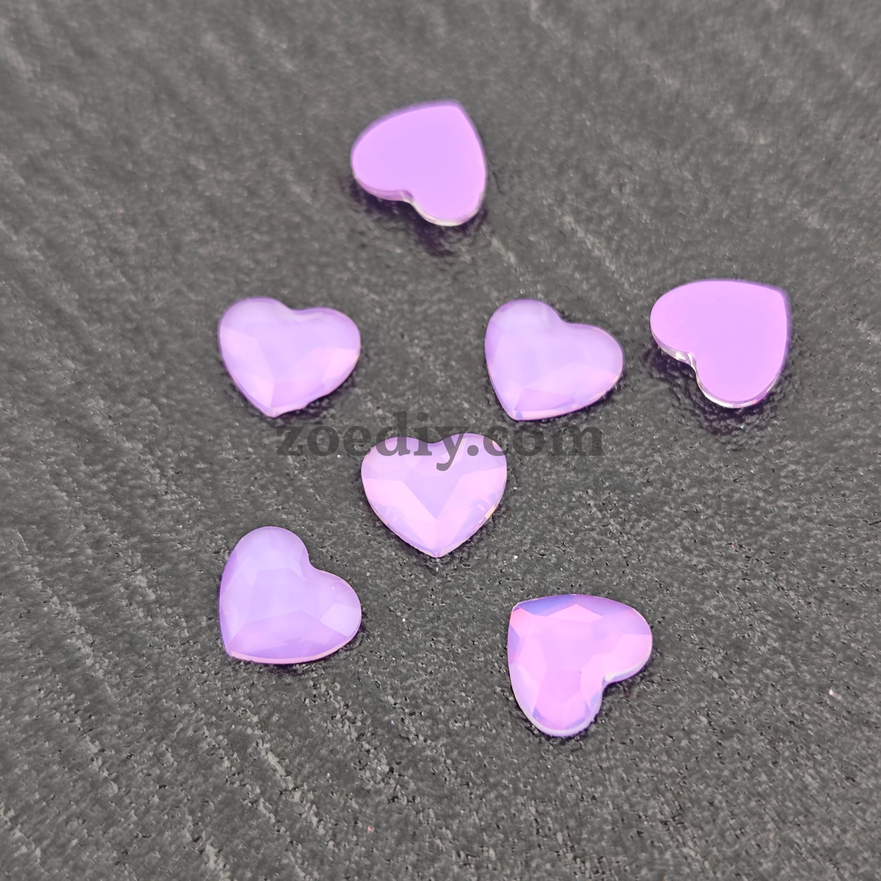 FS1437- 8*10mm Flat Bottom Heart Crystal For making fancy beads