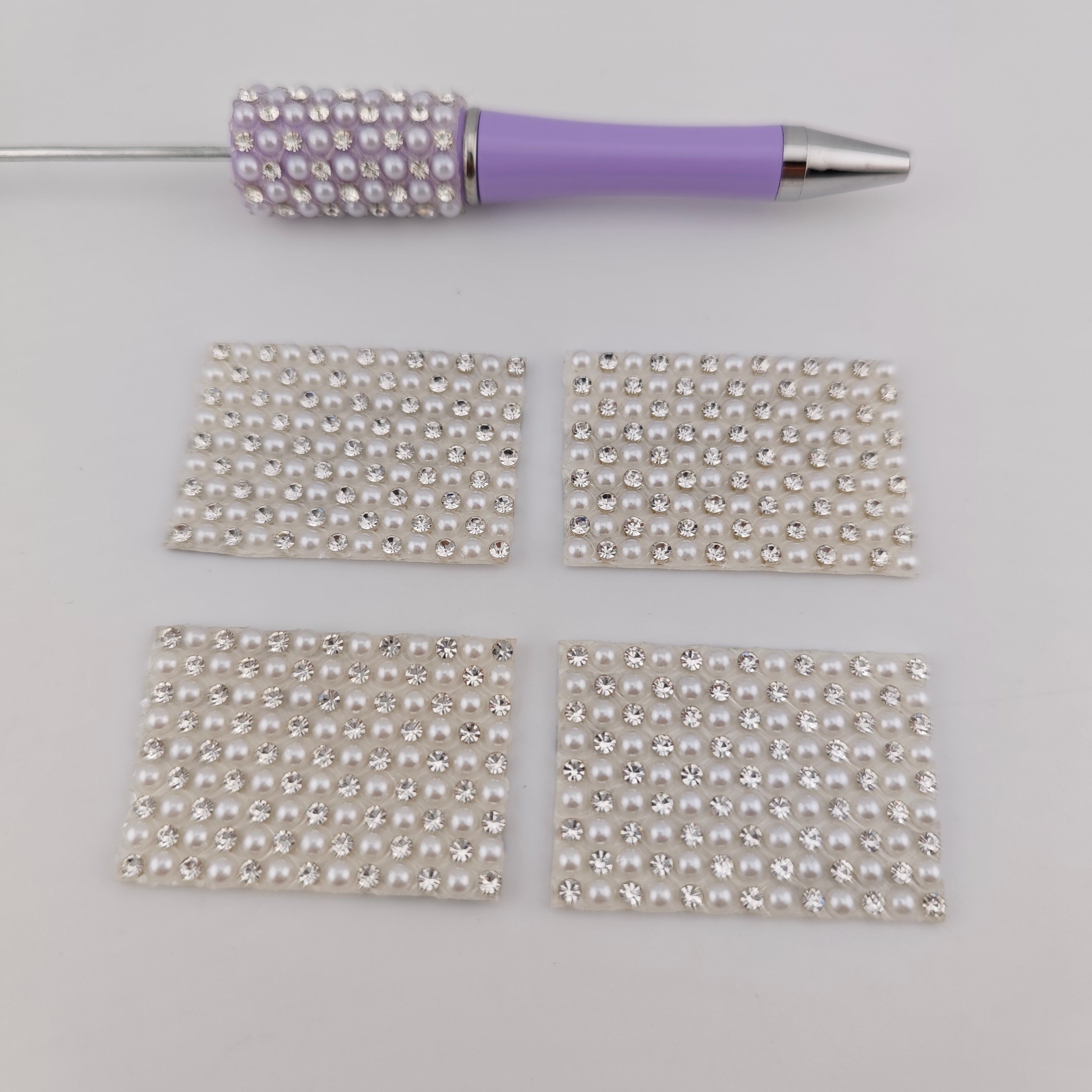 50 Pieces Diamonds and Pearl Wraps with self-adhesive sticker Fit For My Shop Pens