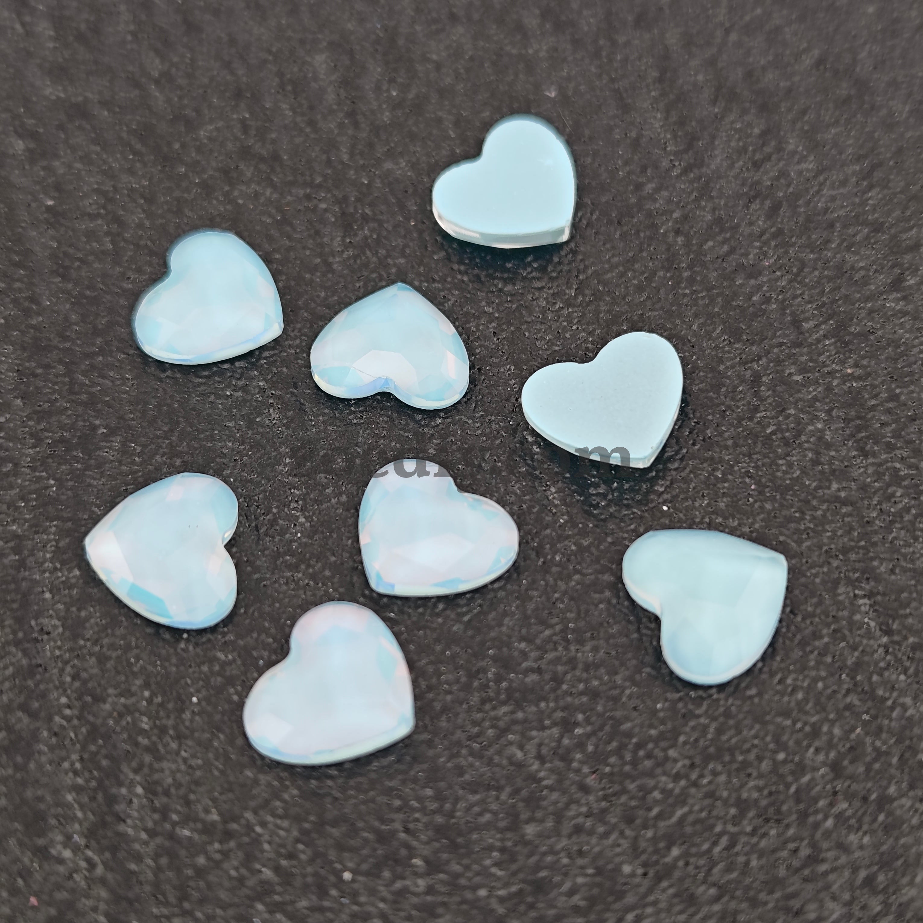 FS1437- 8*10mm Flat Bottom Heart Crystal For making fancy beads