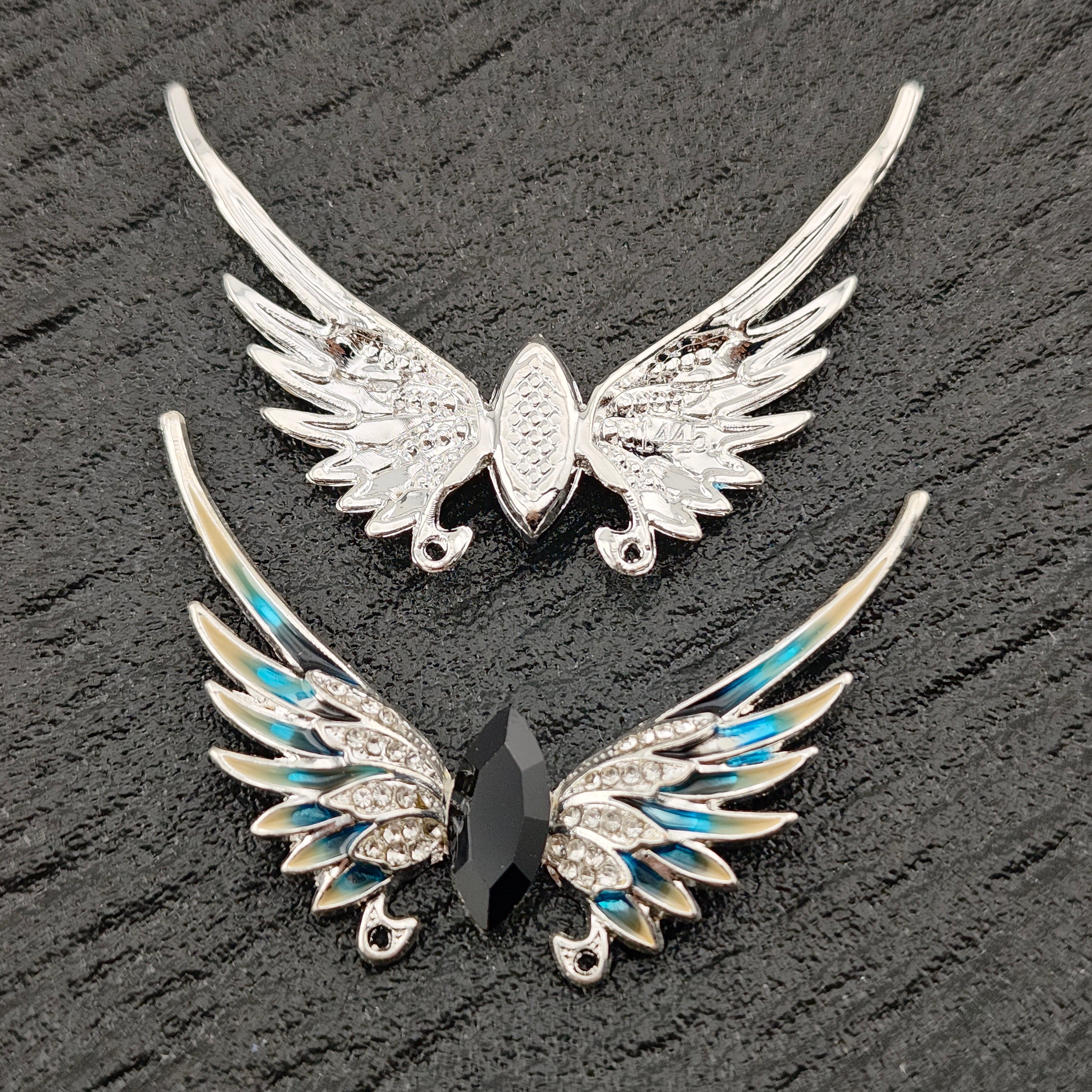 FS2638-Colorful Angel Wings Alloy Charms