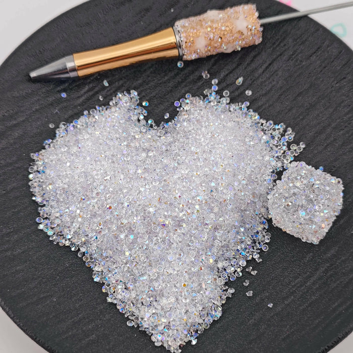 FS1115-2MM Crystal AB Sugar Diamonds For Making Sugar Beads Or Sugar Beadable Pens - Zoe DIY Wholesale