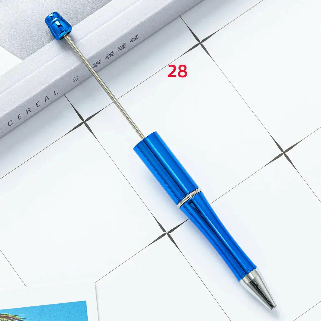 FS2342- Solid Color Plastic beadable Pens -PensZoe DIY Wholesale