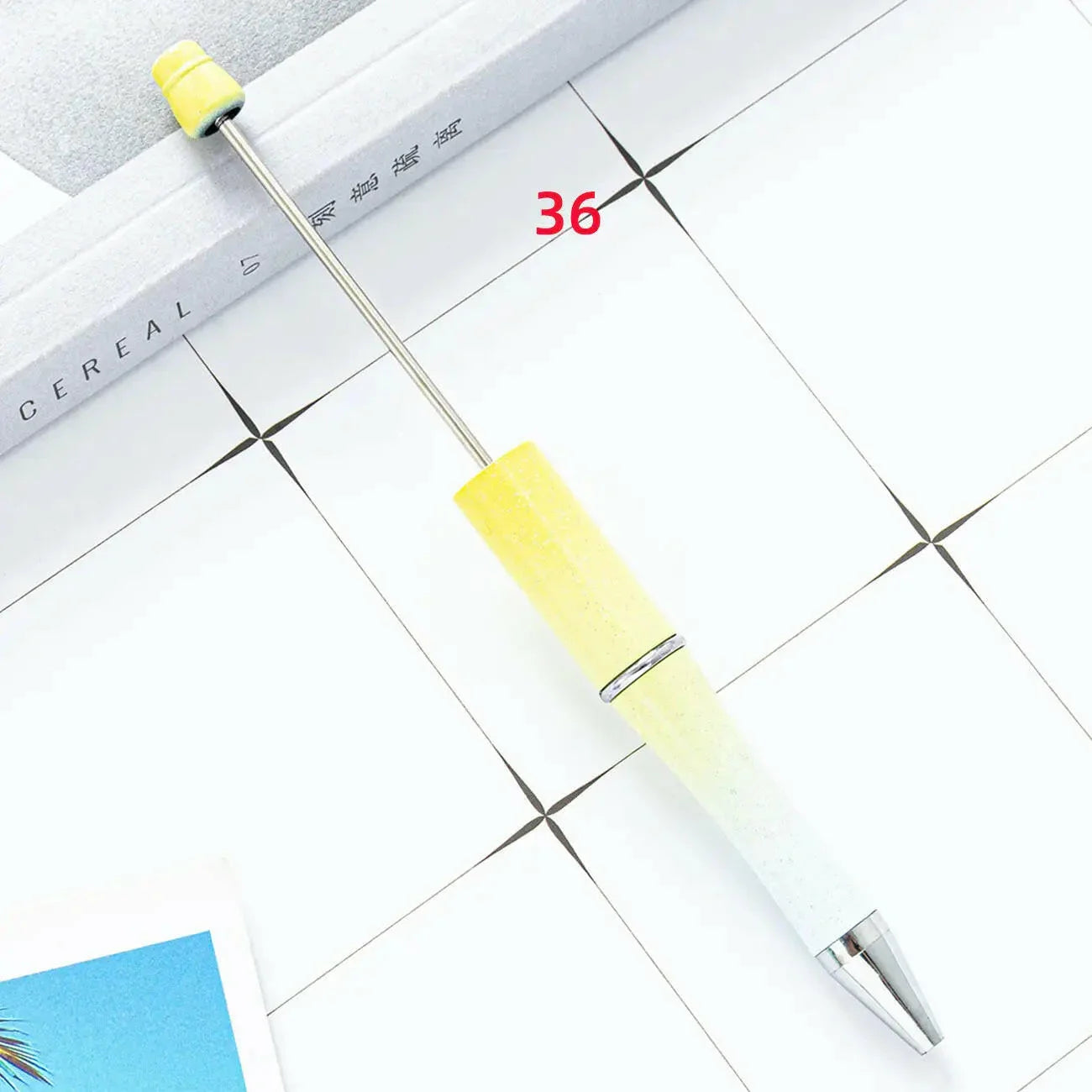 FS2342- Solid Color Plastic beadable Pens -PensZoe DIY Wholesale