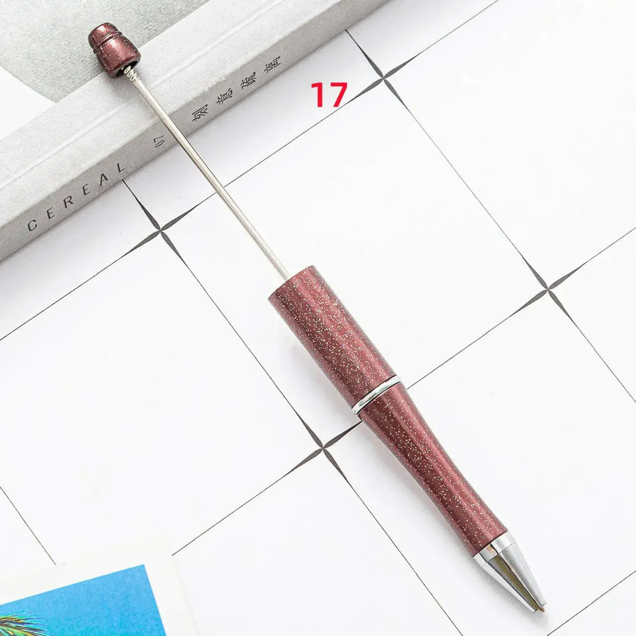 FS2342- Solid Color Plastic beadable Pens -PensZoe DIY Wholesale